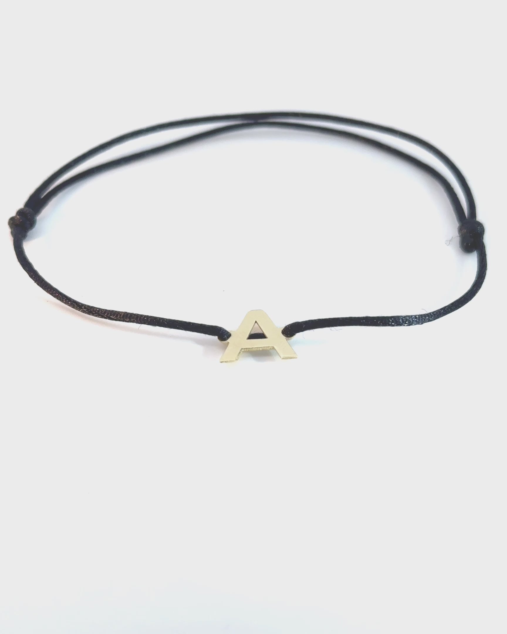 Atelier Initial String Bracelet, 14K zlato