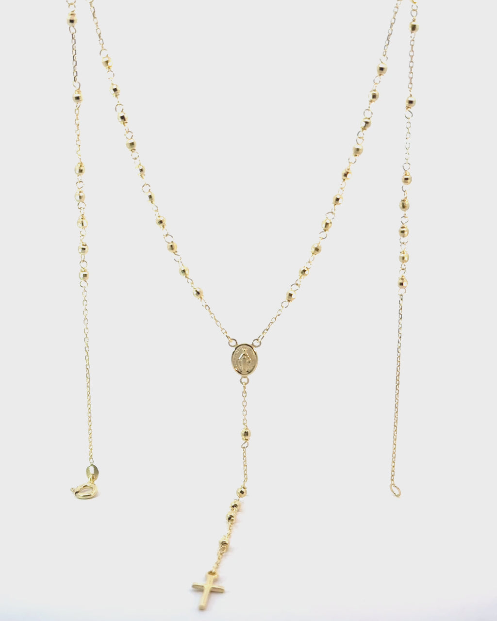 Náhrdelník Rosario Yellow Long, 14K zlato