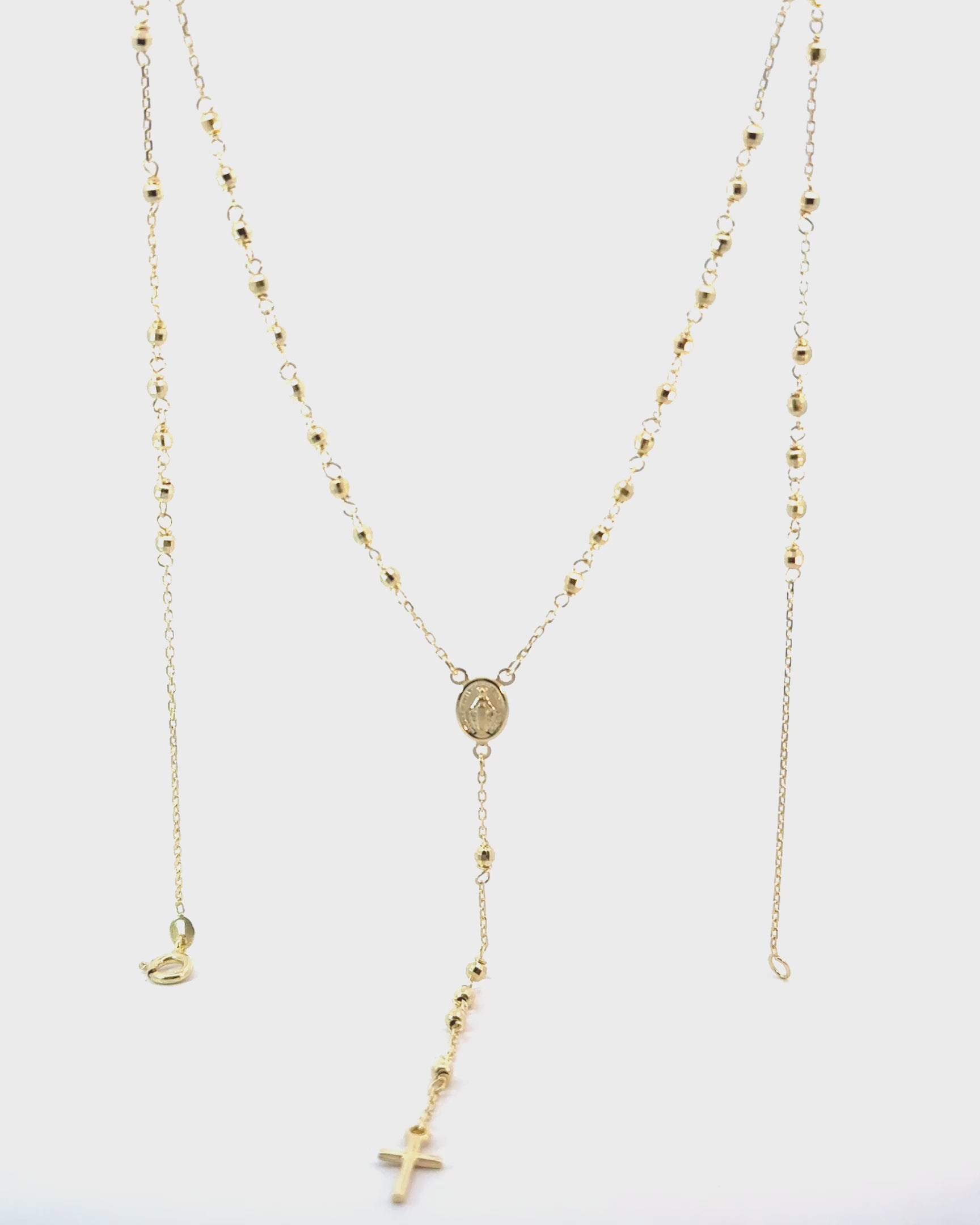 Náhrdelník Rosario Yellow Long, 14K zlato