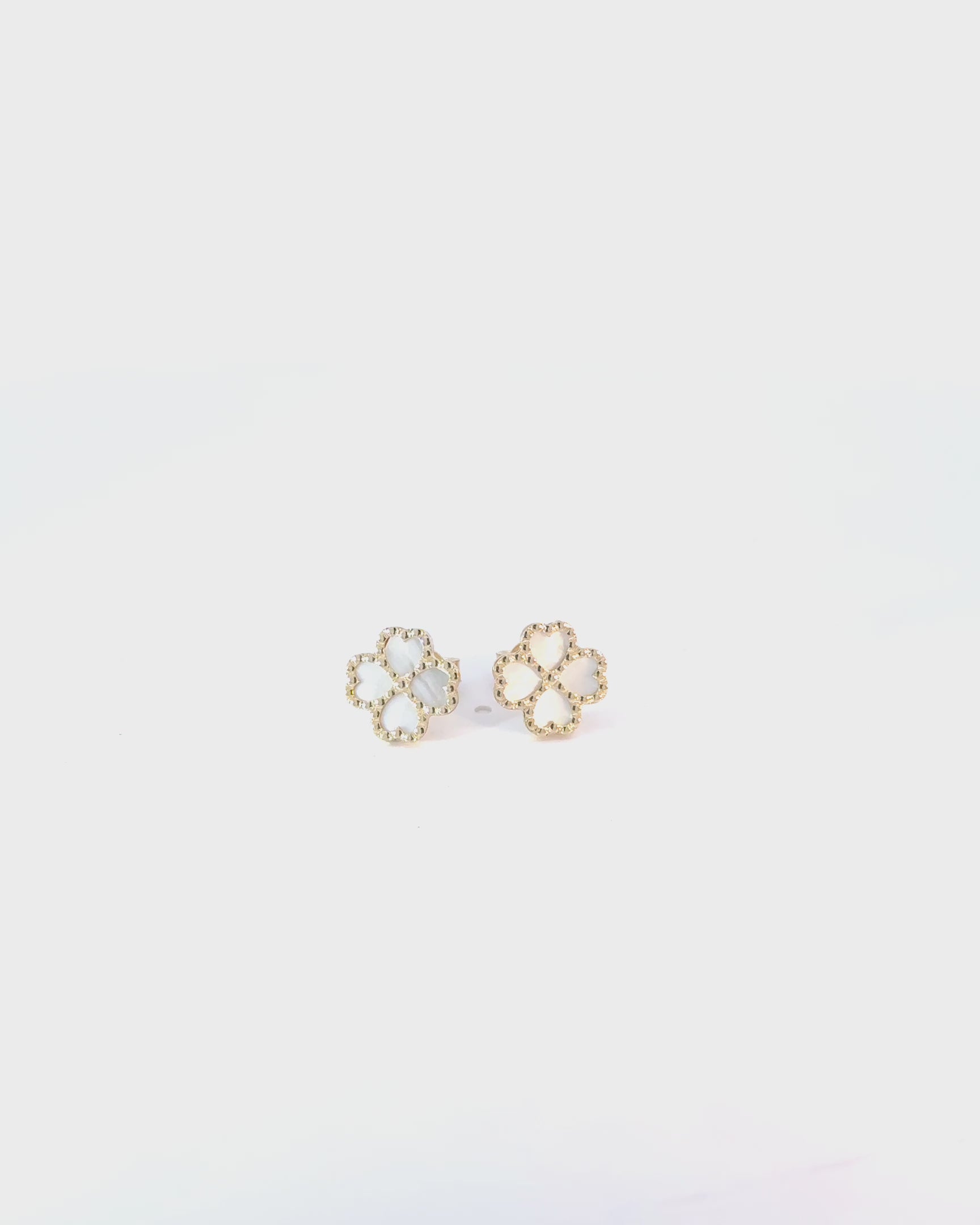 Napichovacie náušnice Flora perla 10mm , 14K zlato