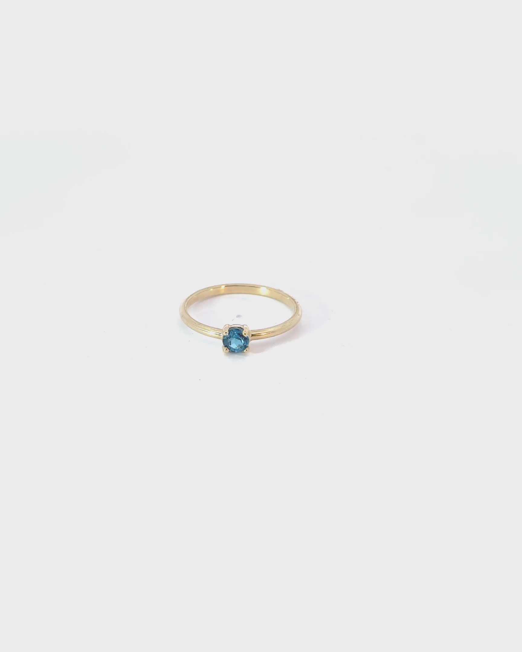 Prsteň Aurelia Blue, 14K zlato