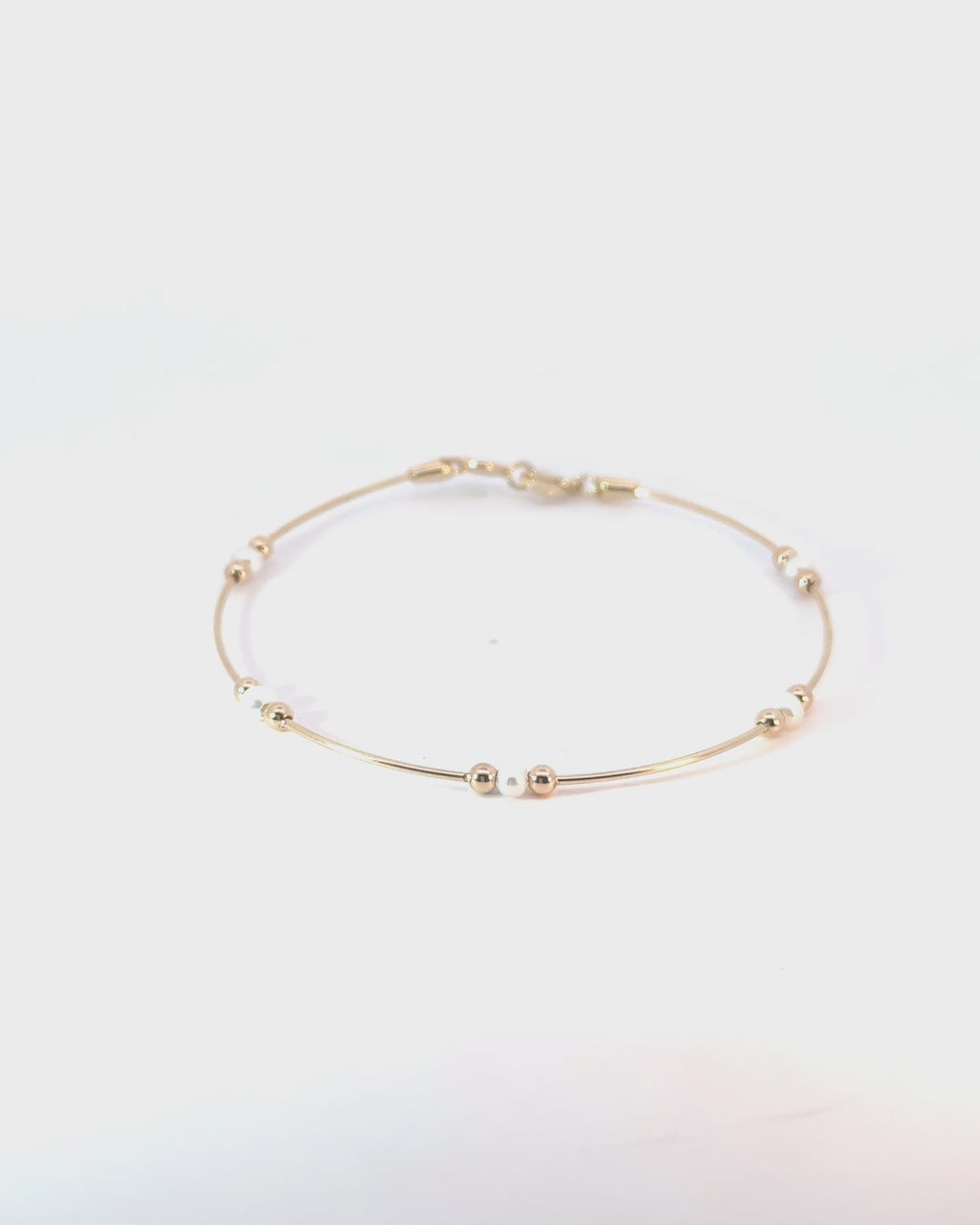 Pevný náramok Elayne, 14K zlato