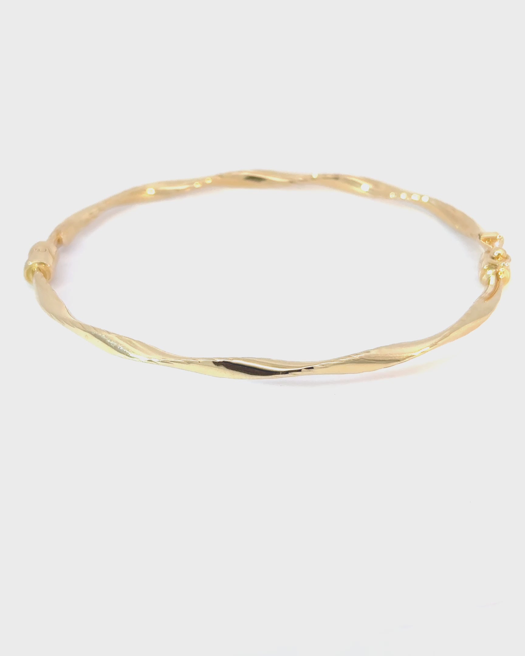 Pevný náramok Eterna Twist, 14K zlato