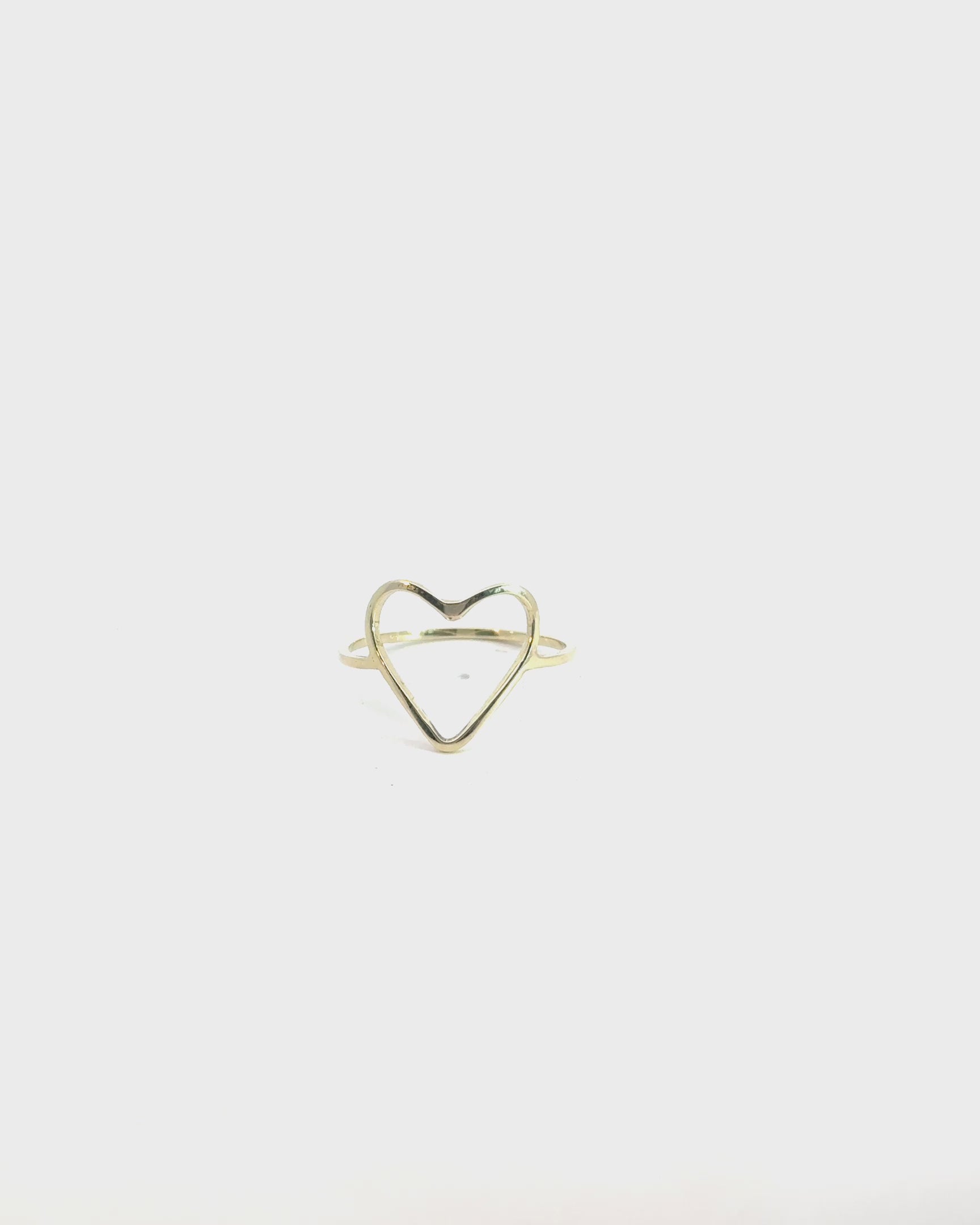 Atelier Heart Ring – Grande Edition, 14K zlato