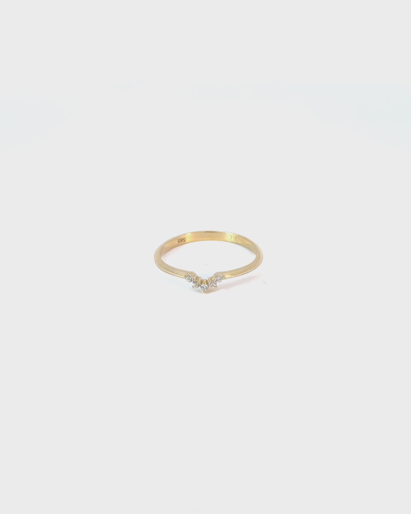 Prsteň Vellora, 14K zlato