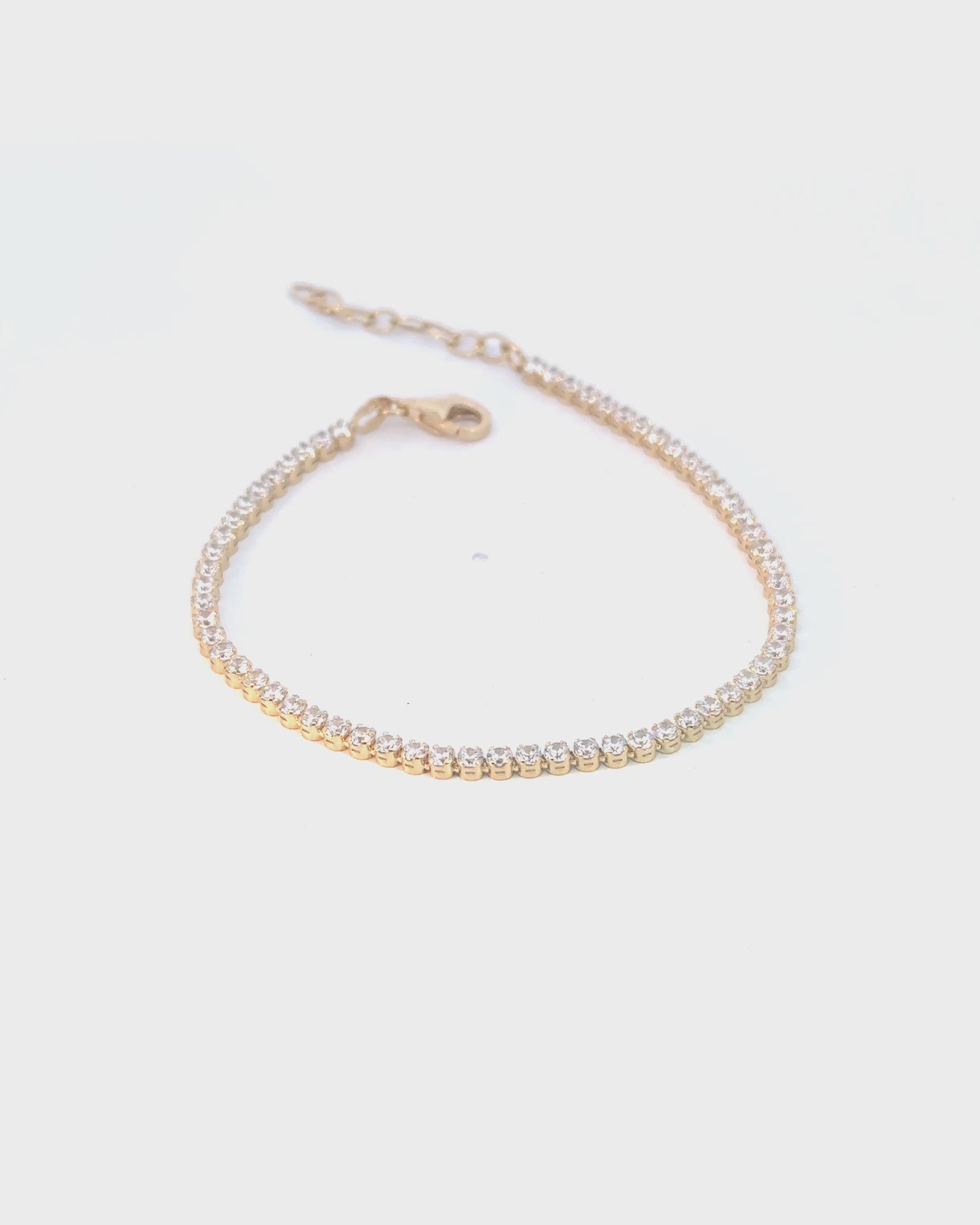 Náramok Lumine Tennis 2,5 mm, 14K zlato