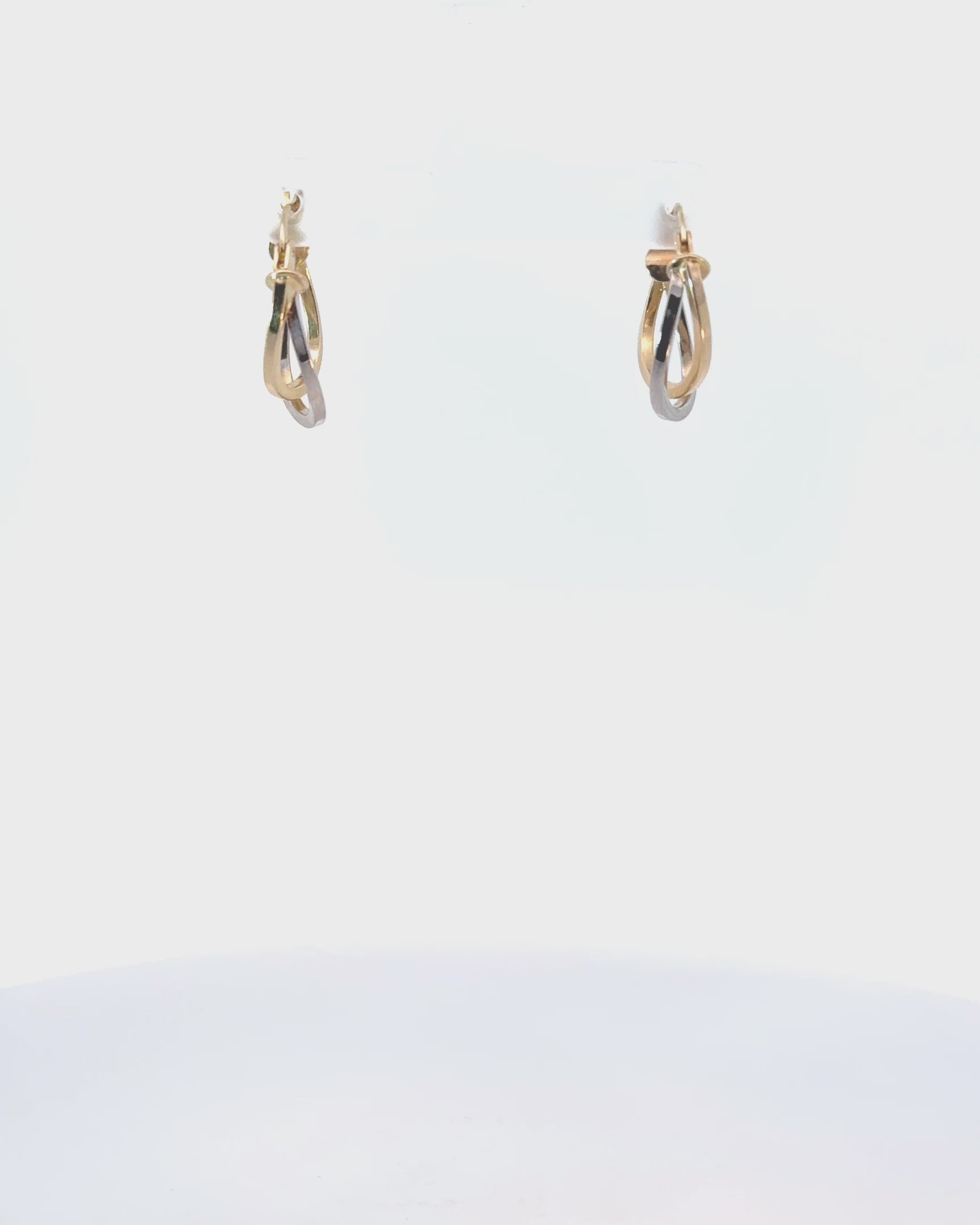 Kruhové náušnice Grace Enlacée , 14K zlato