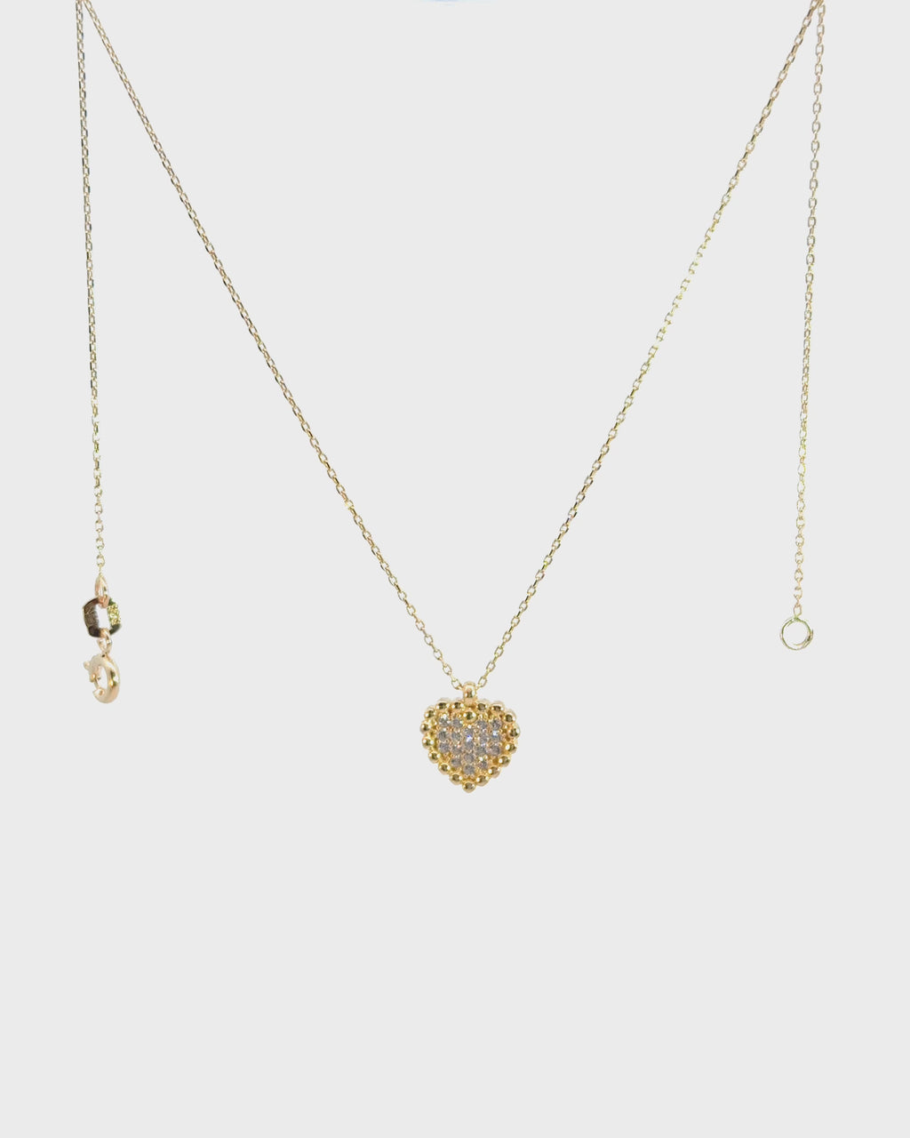 Náhrdelník Amour Pavé, 14K zlato