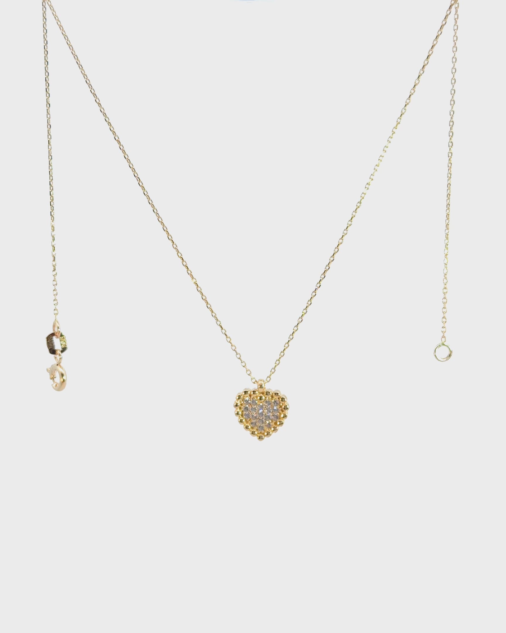 Náhrdelník Amour Pavé, 14K zlato