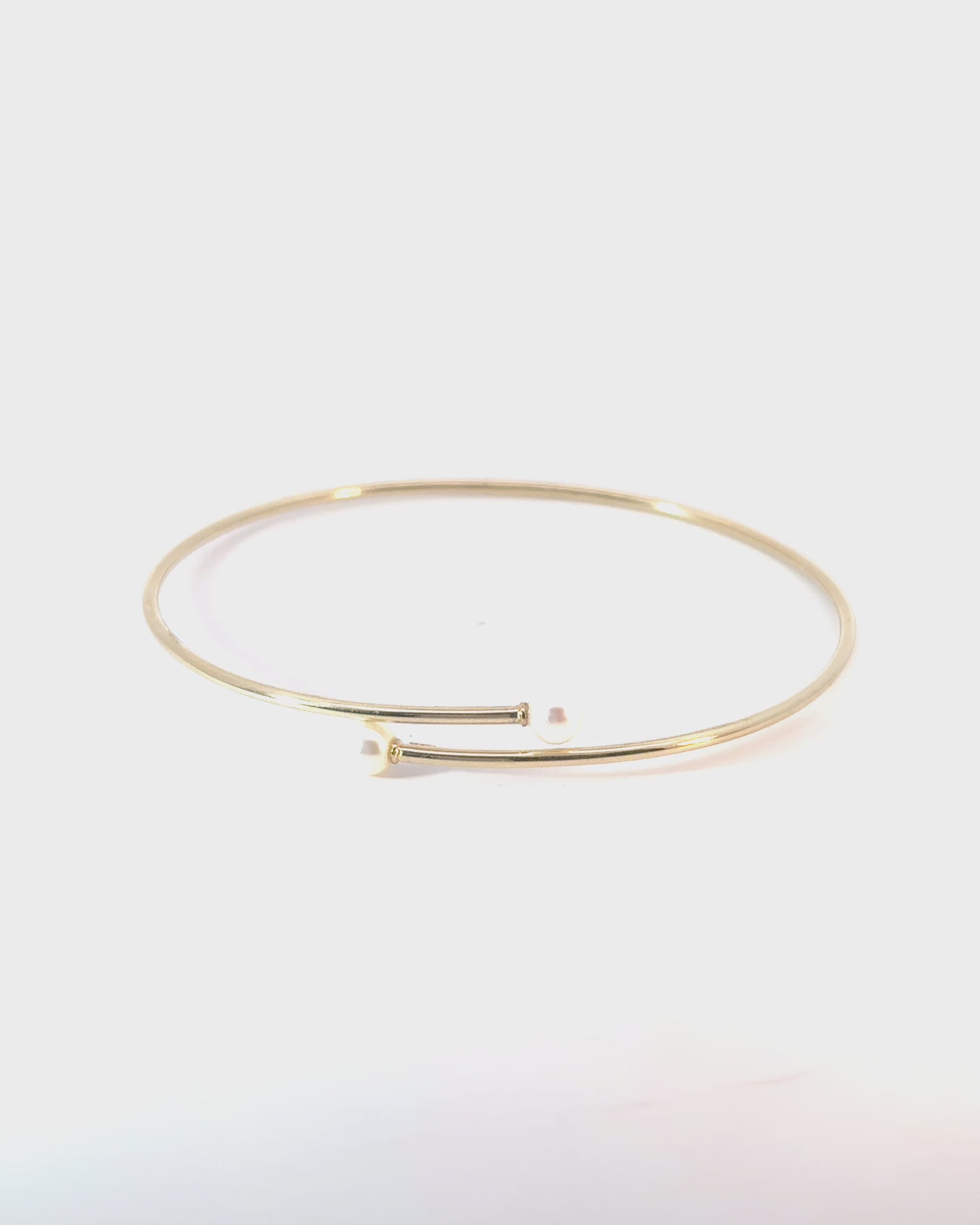 Pevný náramok Lyra, 14K zlato