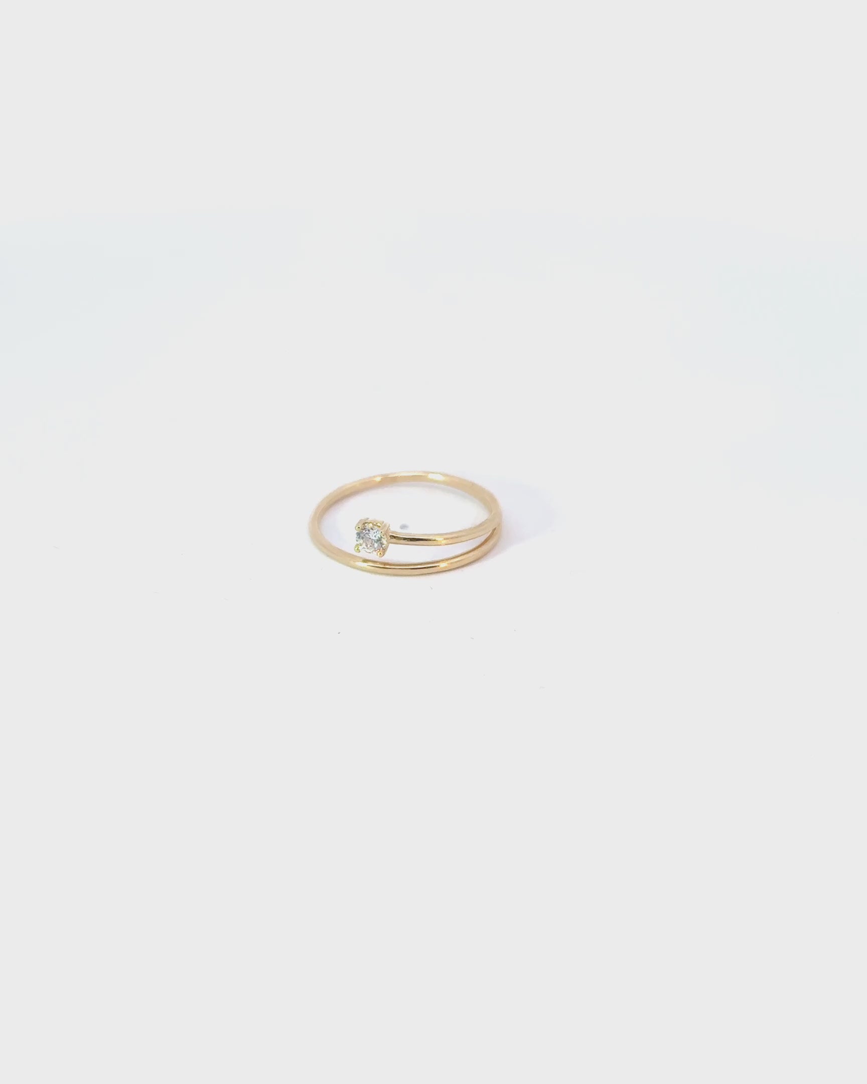 Prsteň Sereia, 14K zlato