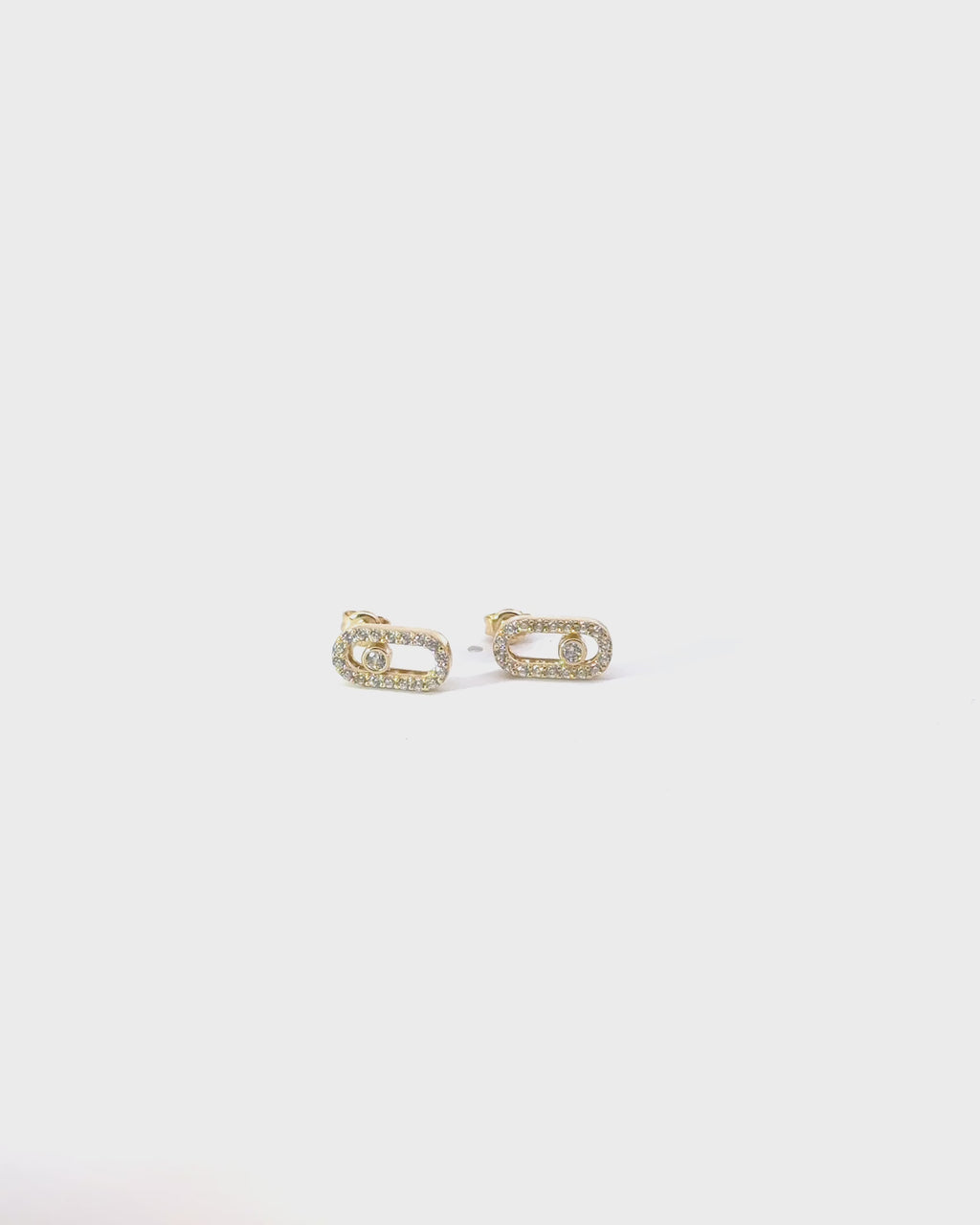 Napichovacie náušnice Mouvement d’Or, 14K zlato