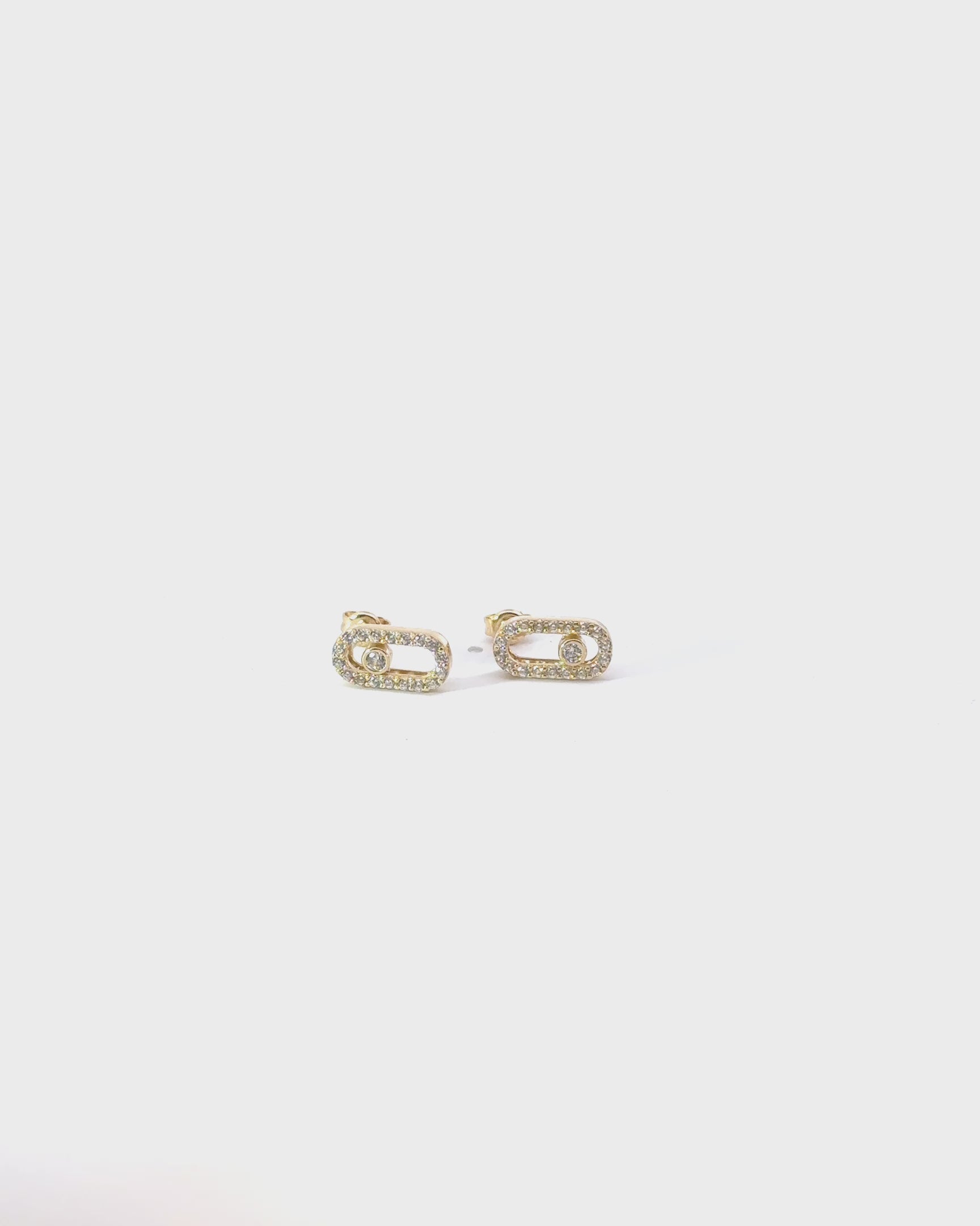 Napichovacie náušnice Mouvement d’Or, 14K zlato