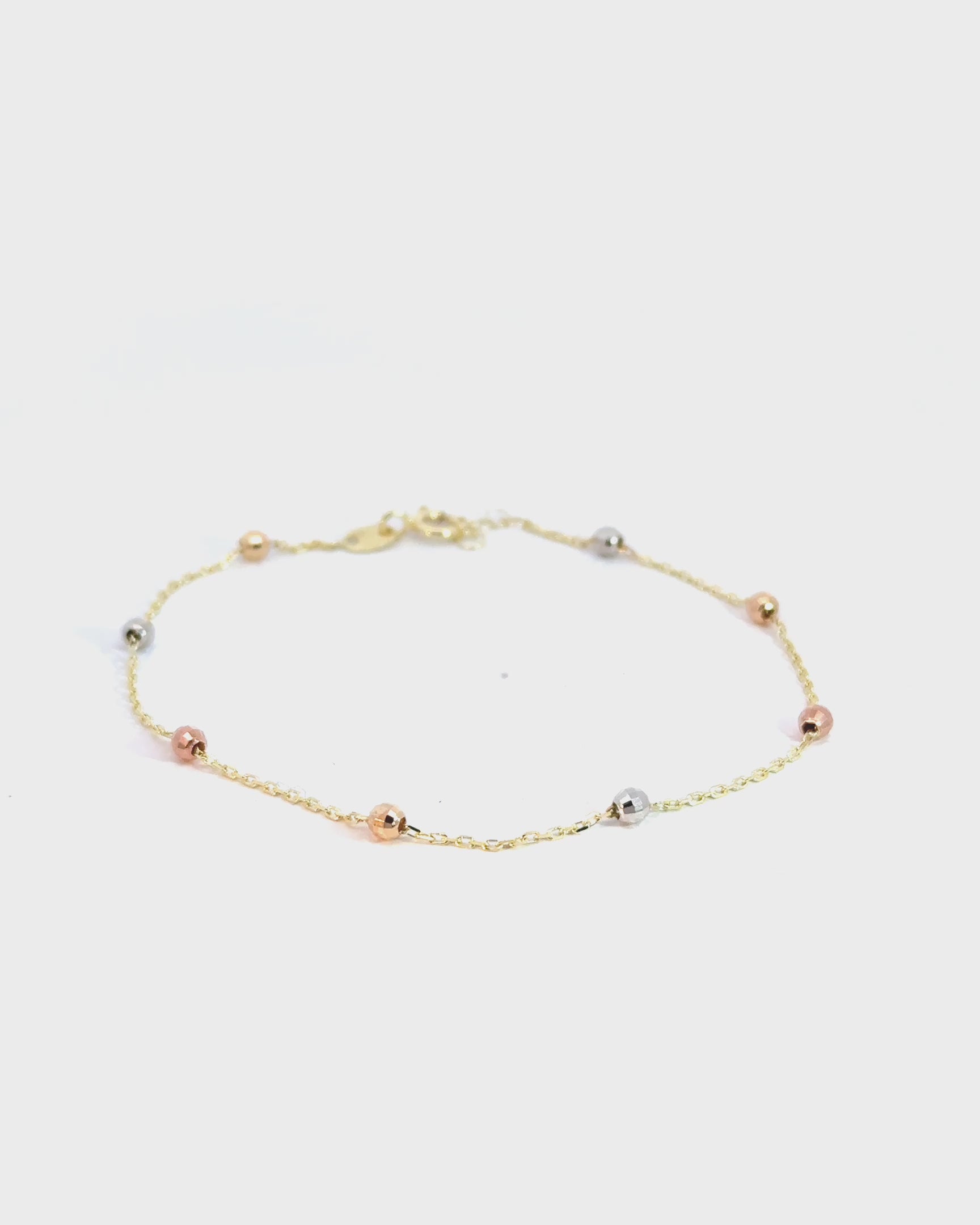 Náramok Nayelle Beads Trio, 14K zlato