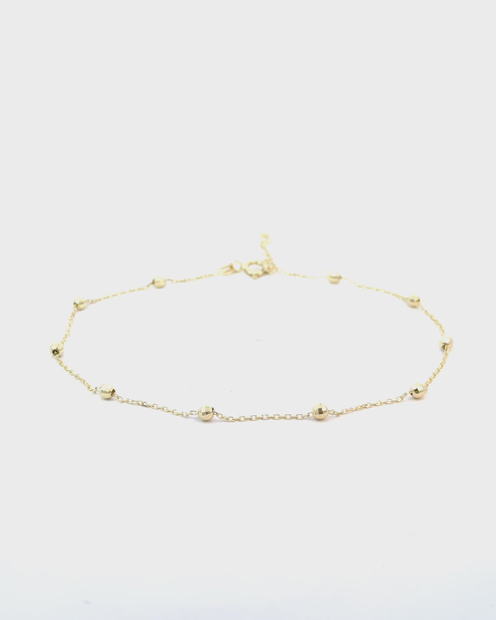 Náramok na nohu Lunaria Yellow, 14K zlato