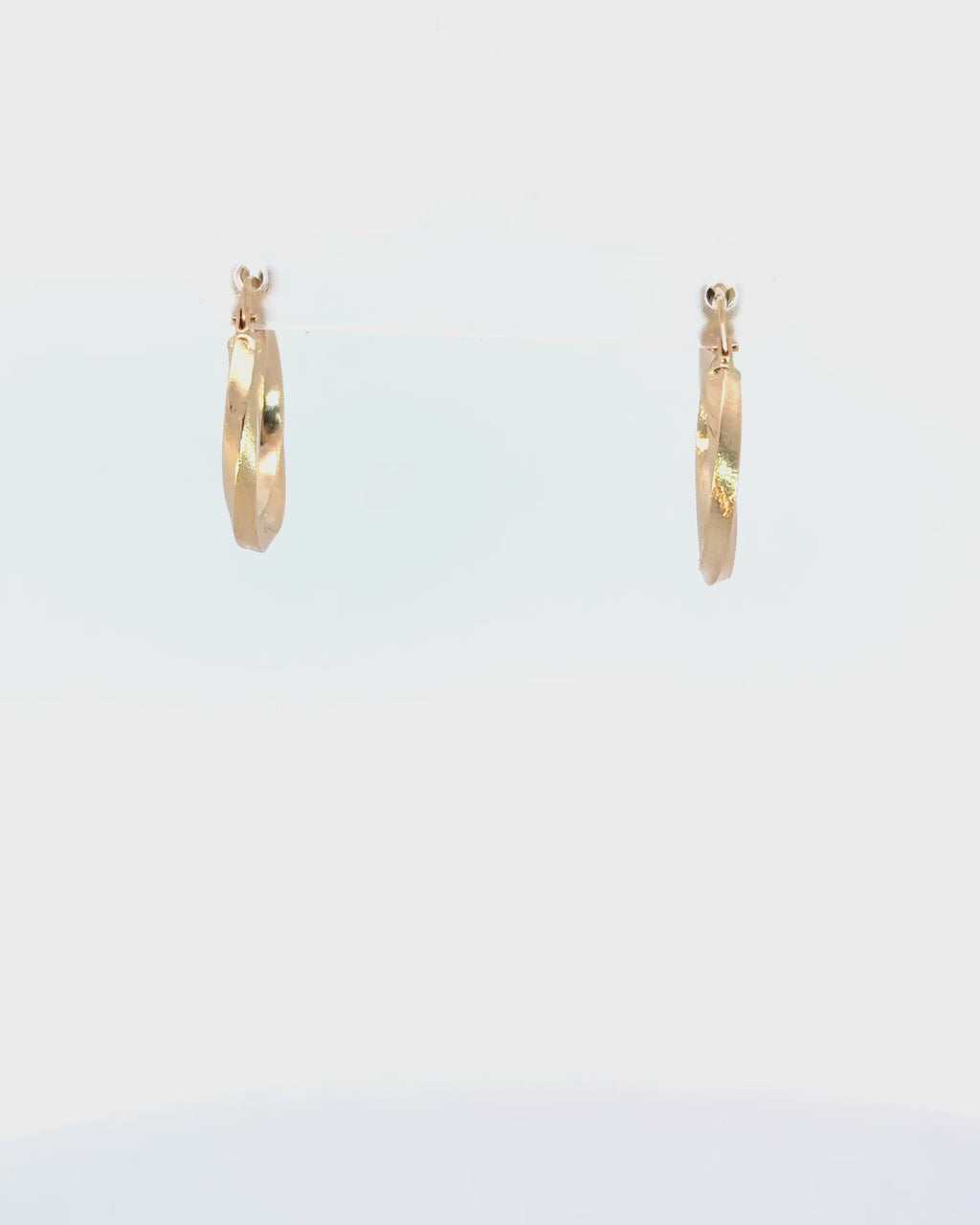 Náušnice Twist Éclat, 14K zlato