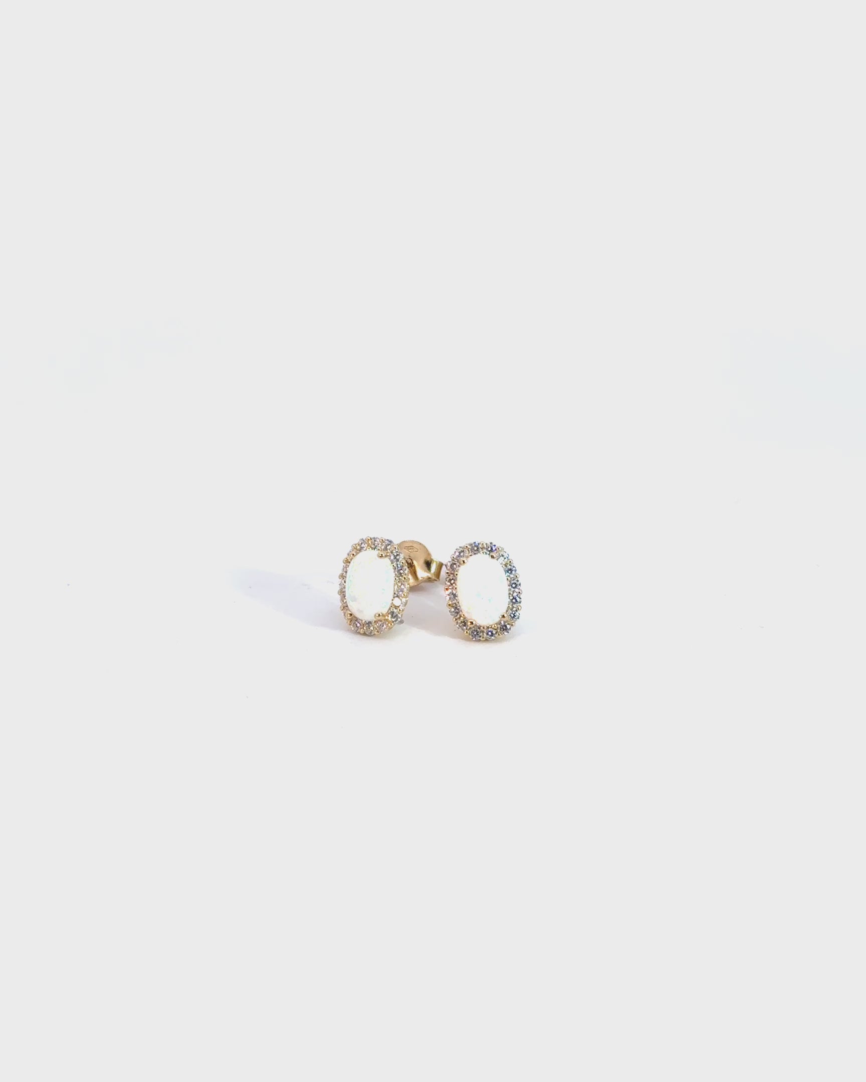 Náušnice Opale Éclat, 14K zlato