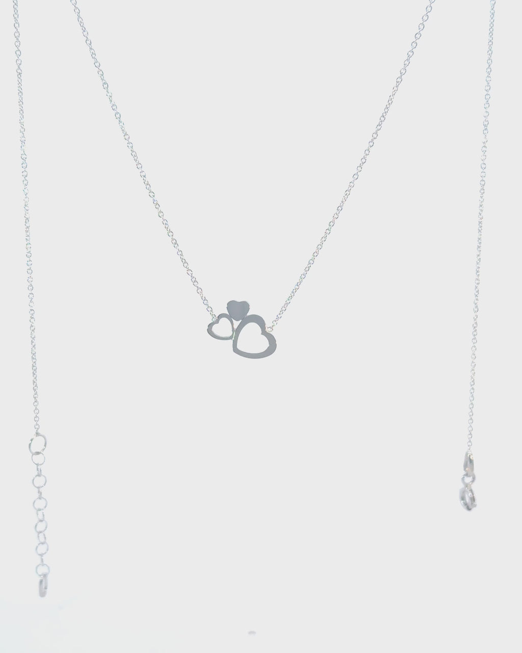 Náhrdelník Élune , 14K biele zlato