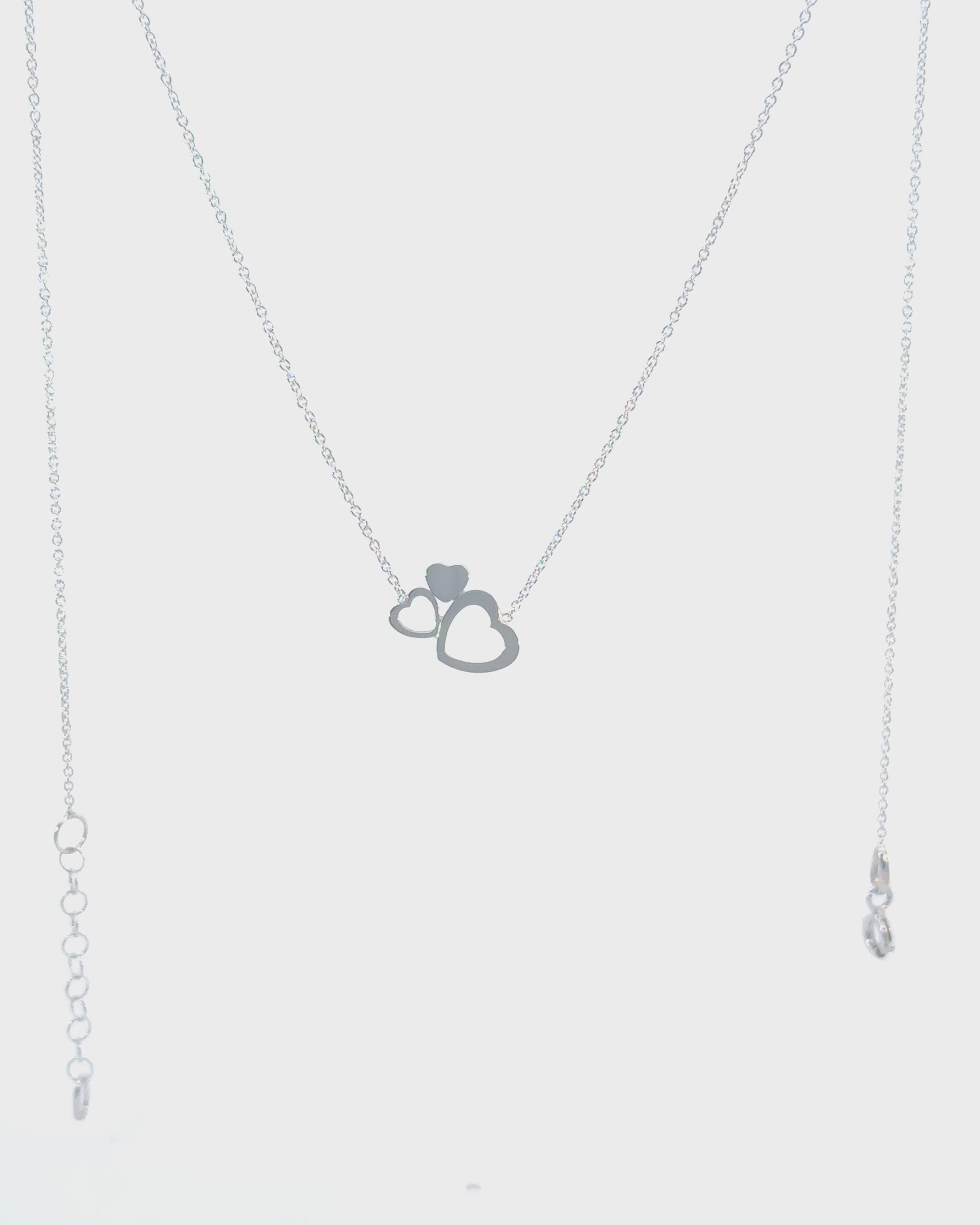 Náhrdelník Élune , 14K biele zlato