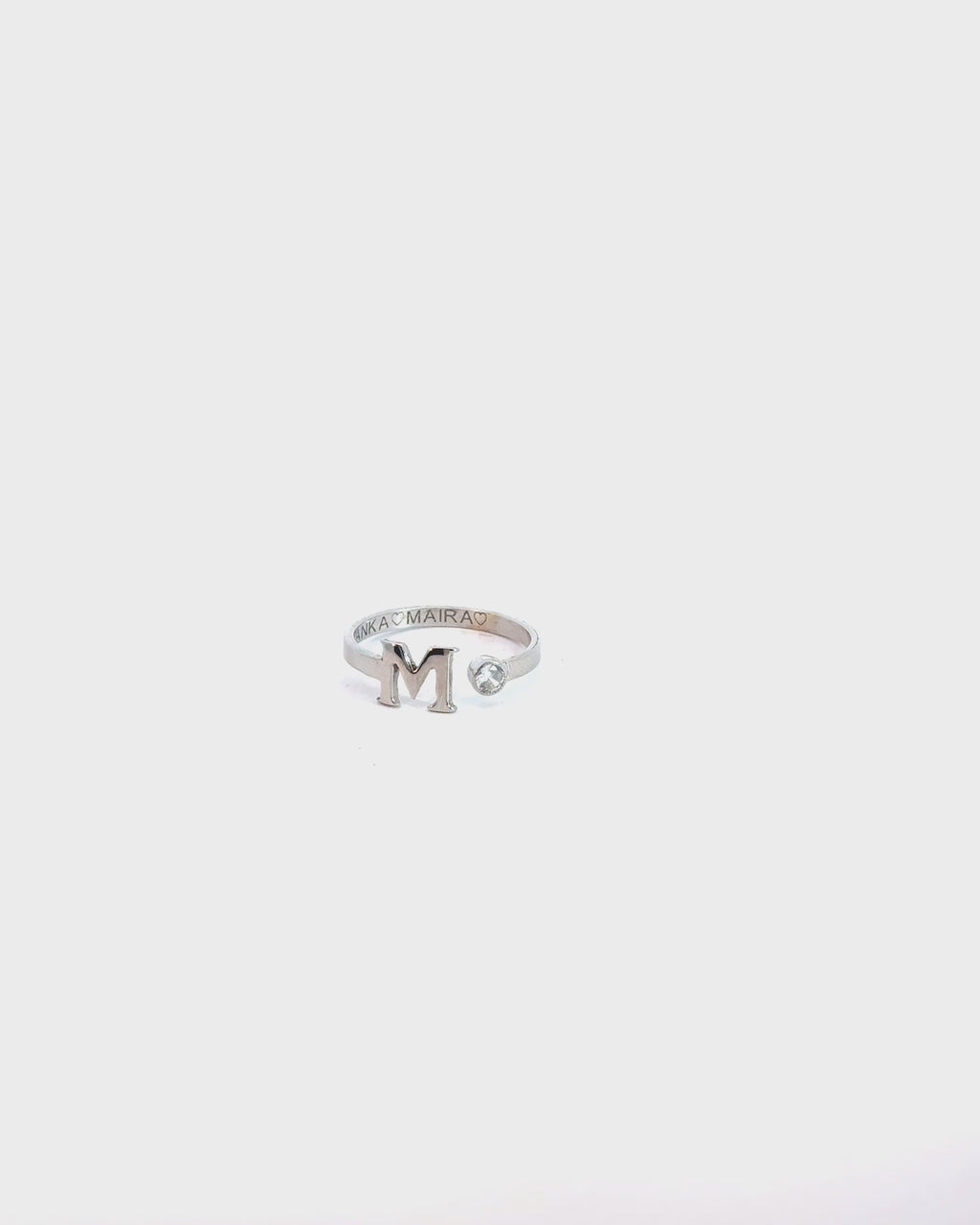 Atelier Initial Solitaire Ring, 14K zlato