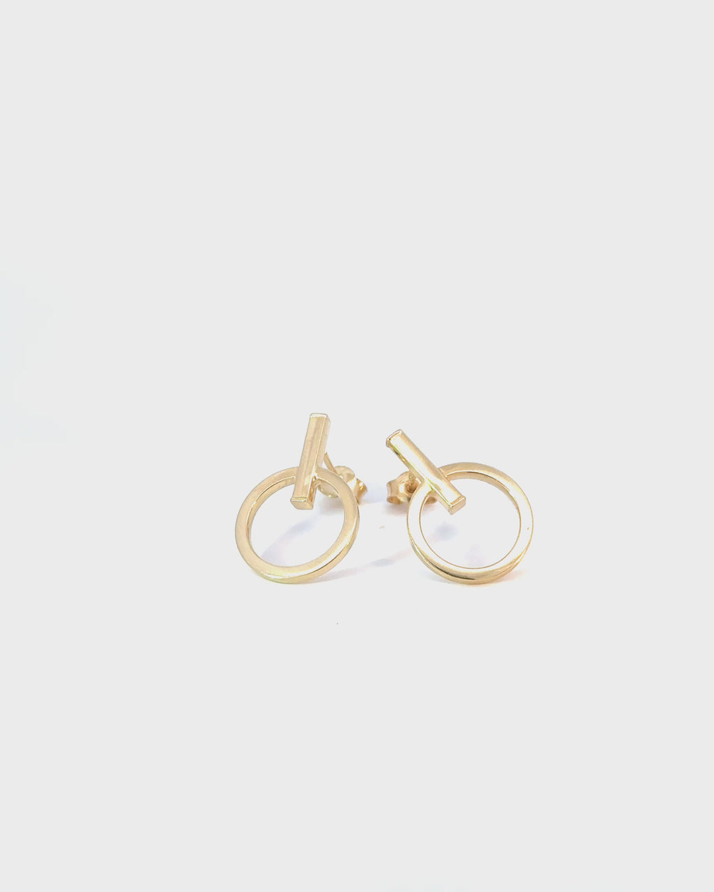 Napichovacie náušnice Orbis, 14K zlato