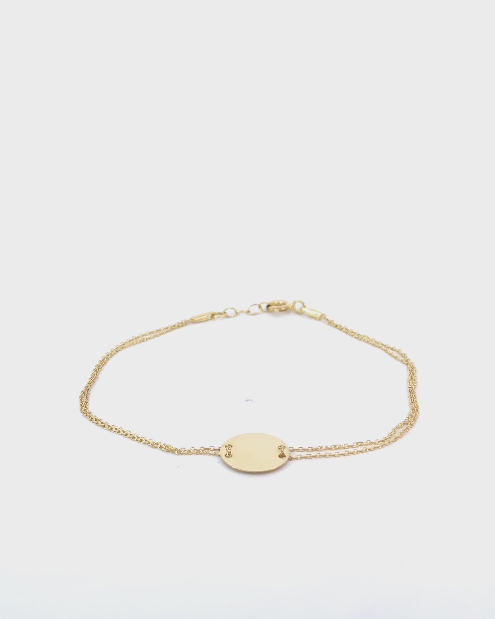 Náramok Luna Disc, 14K zlato