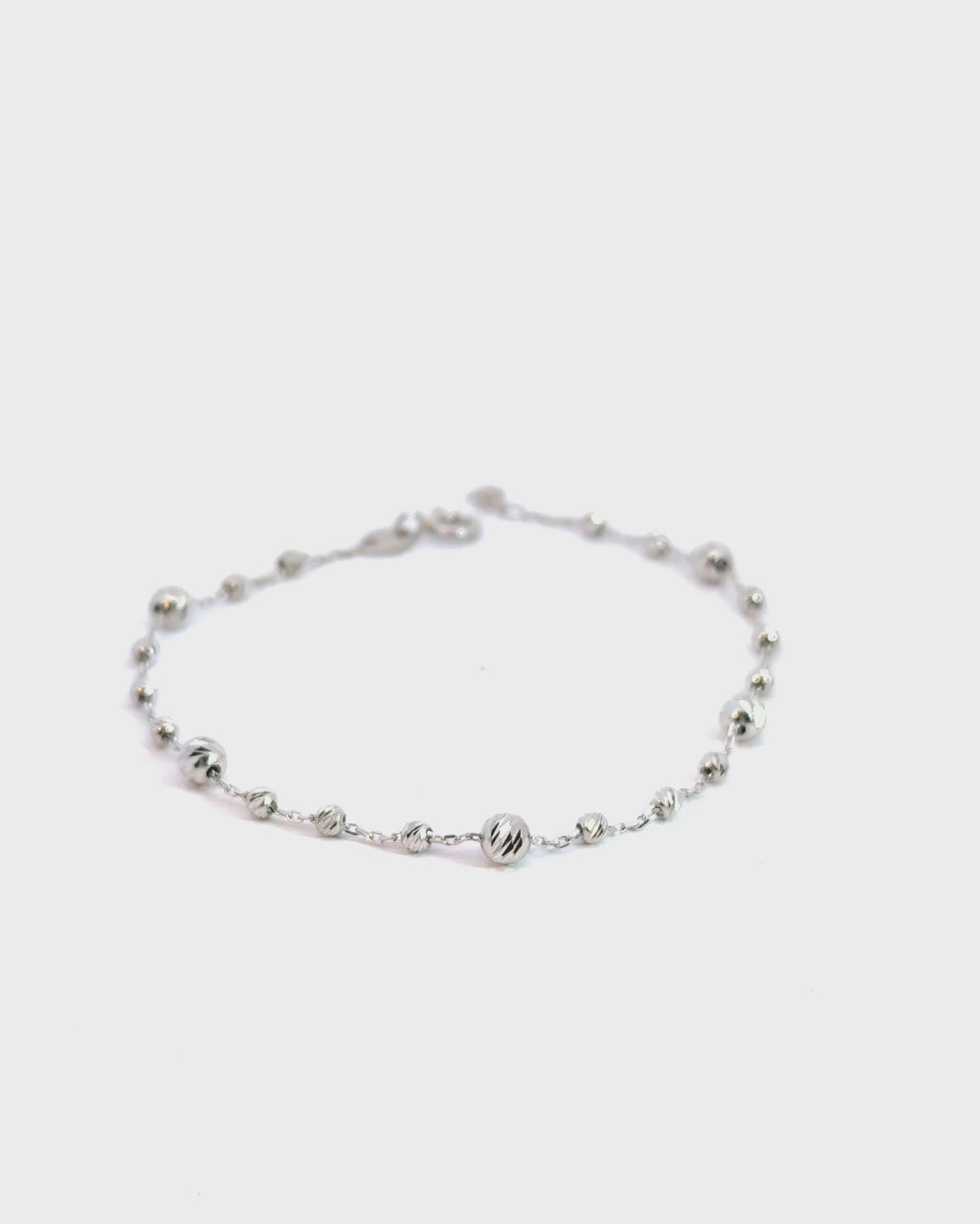 Náramok Elowen Beads biely, 14K zlato