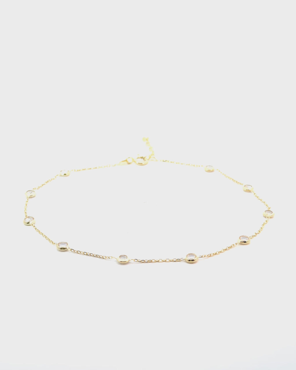 Náramok na nohu Lumière, 14K zlato