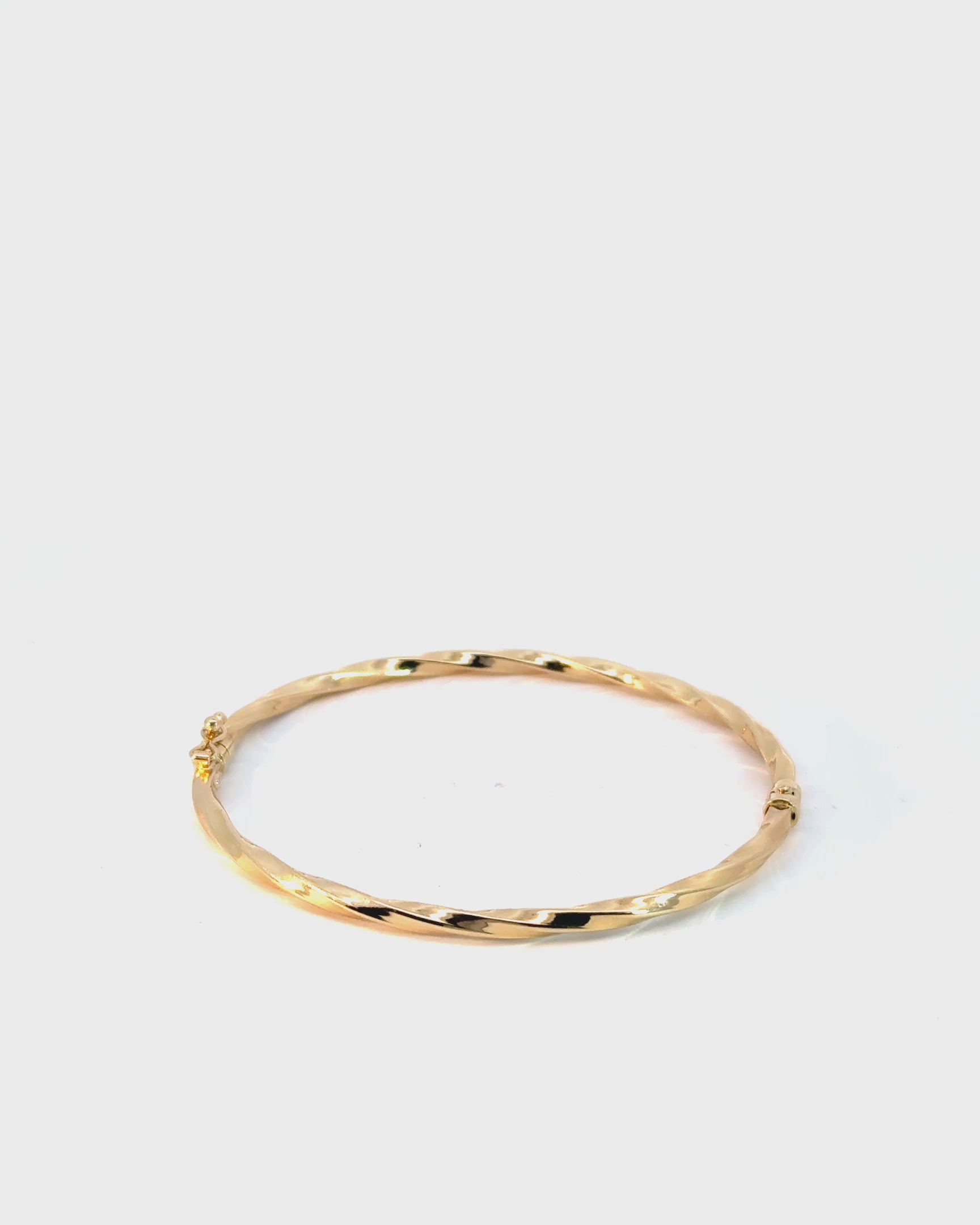 Pevný náramok Eterna Twist, 14K zlato