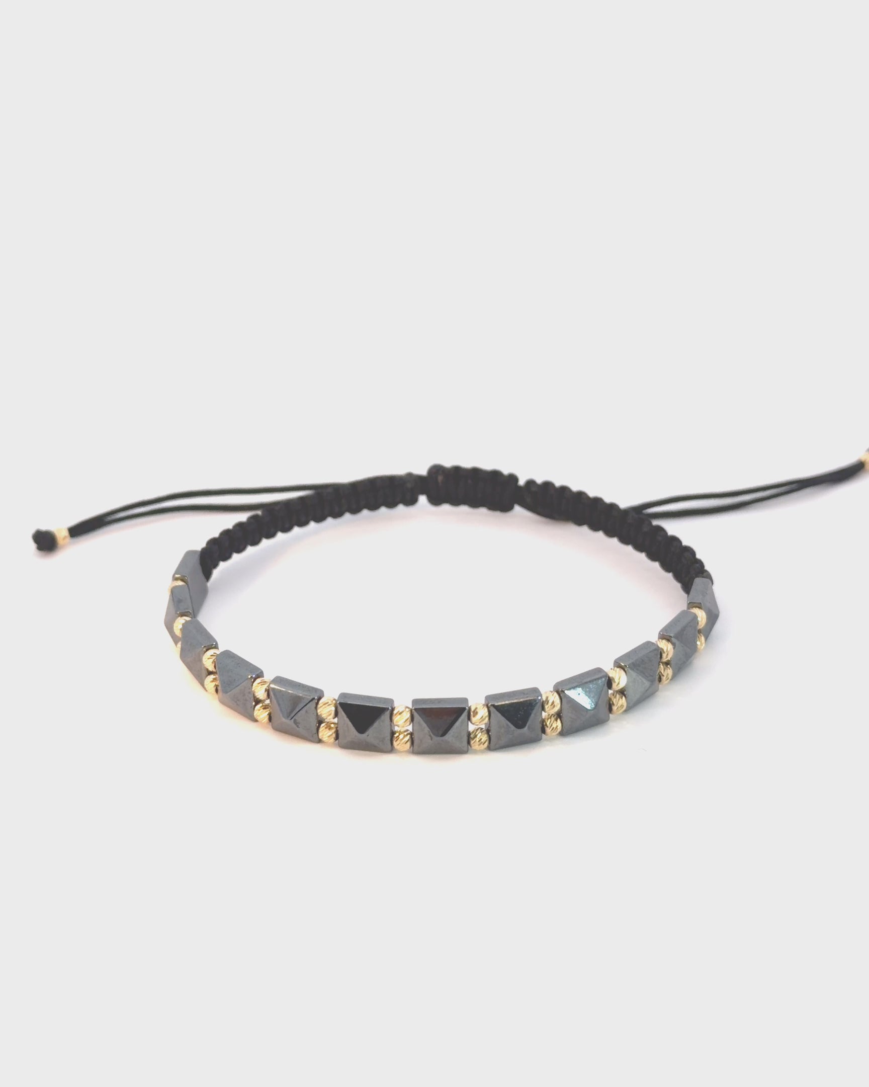 Zlatý šnúrkový náramok Orion, 14K zlato