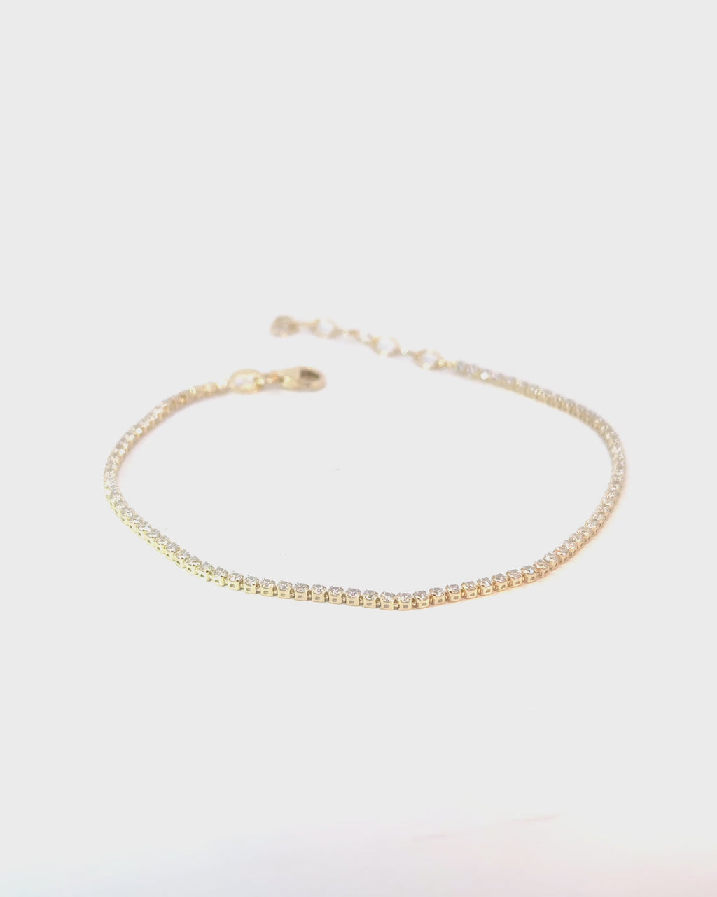 Náramok Lumine Tennis, 14K zlato