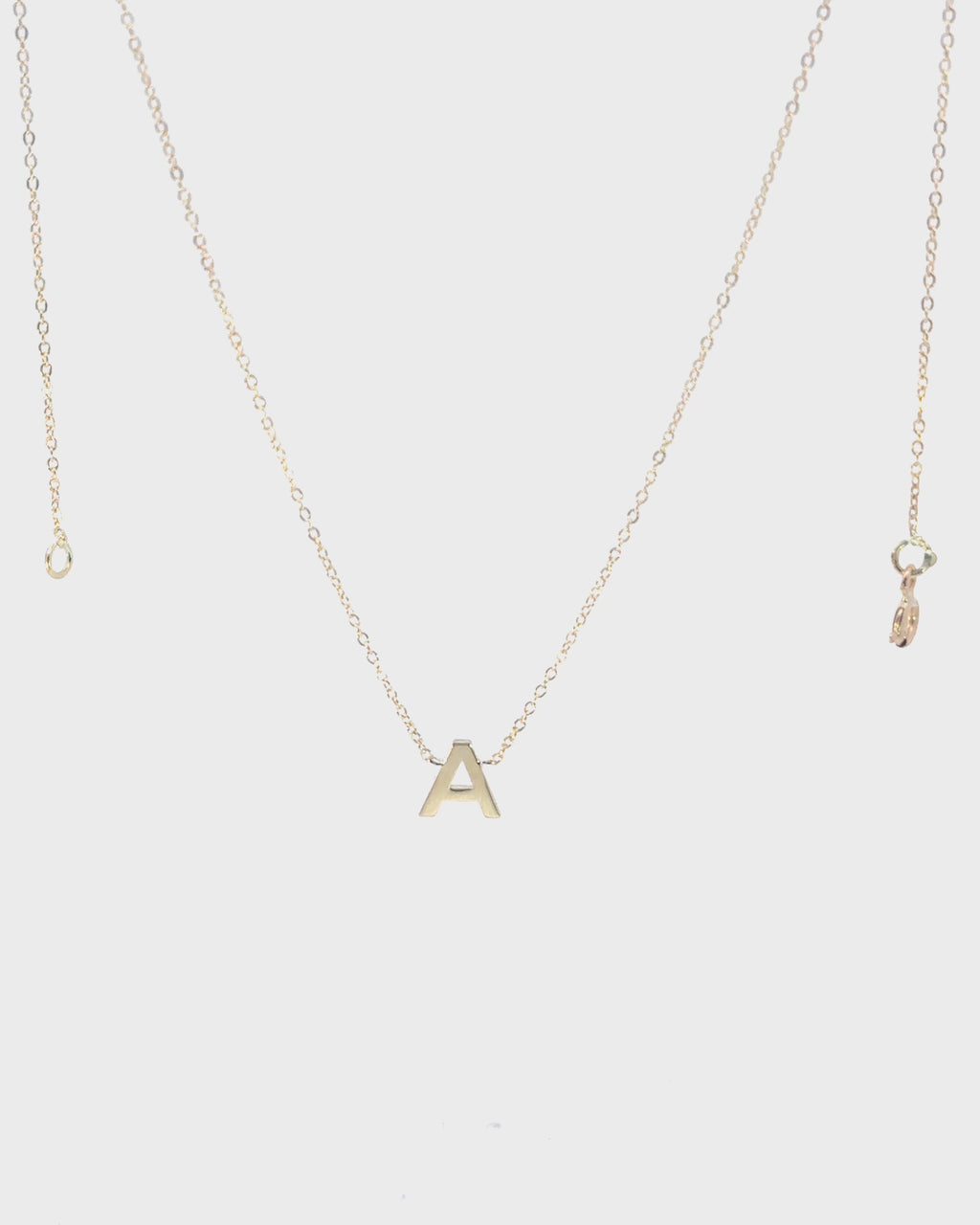 Atelier Minimal Initial Necklace, 14K zlato