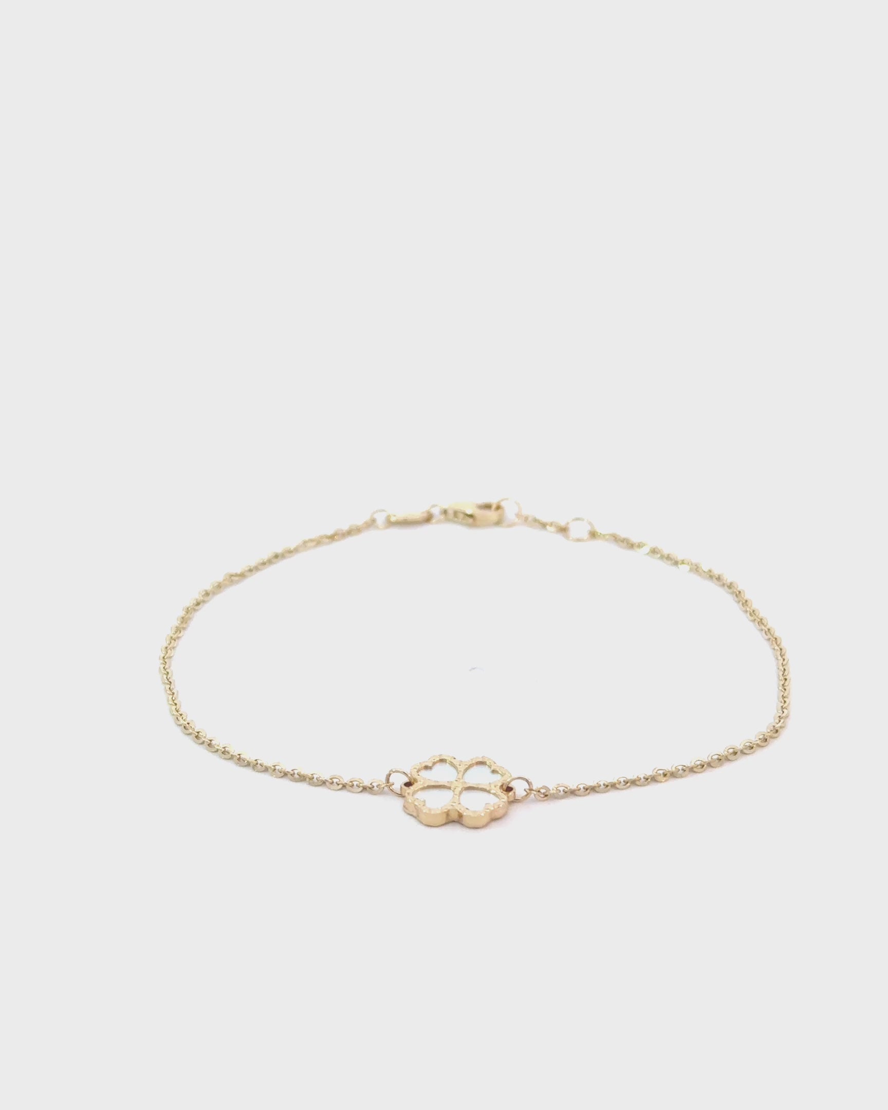 Náramok Flora Perla, 14K zlato