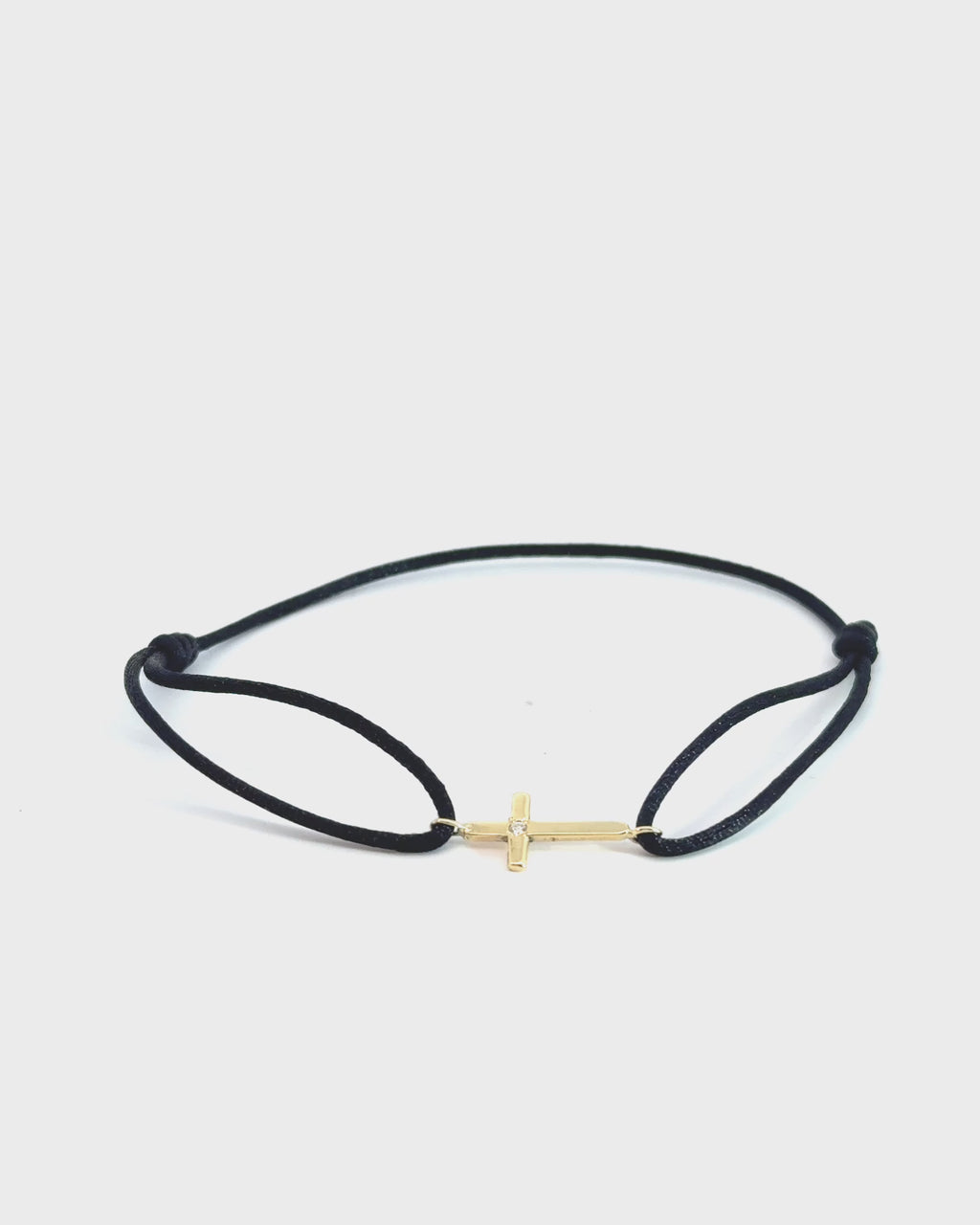 Šnúrkový náramok Croix, 14K zlato