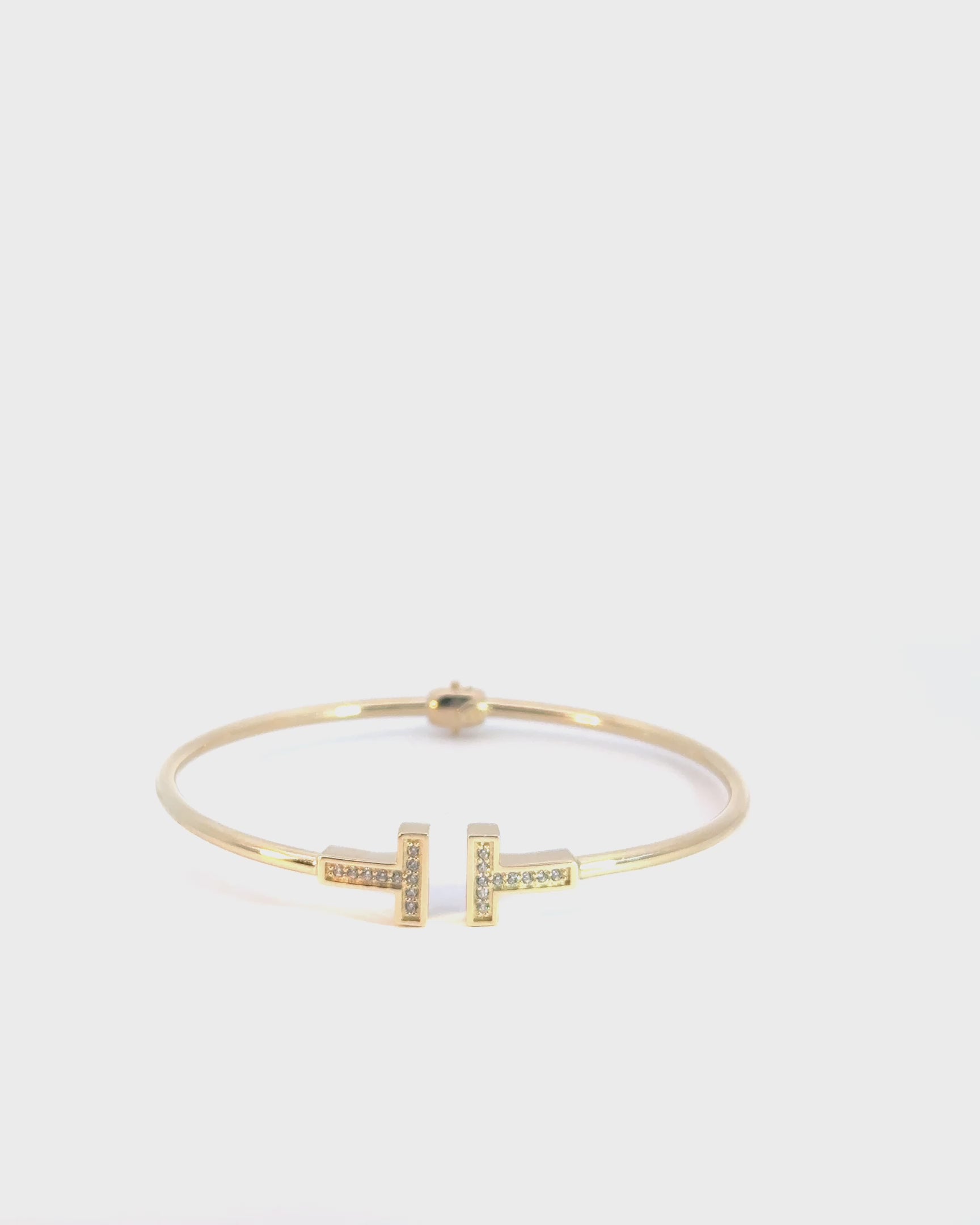 Pevný náramok Auriel Tessera, 14K zlato