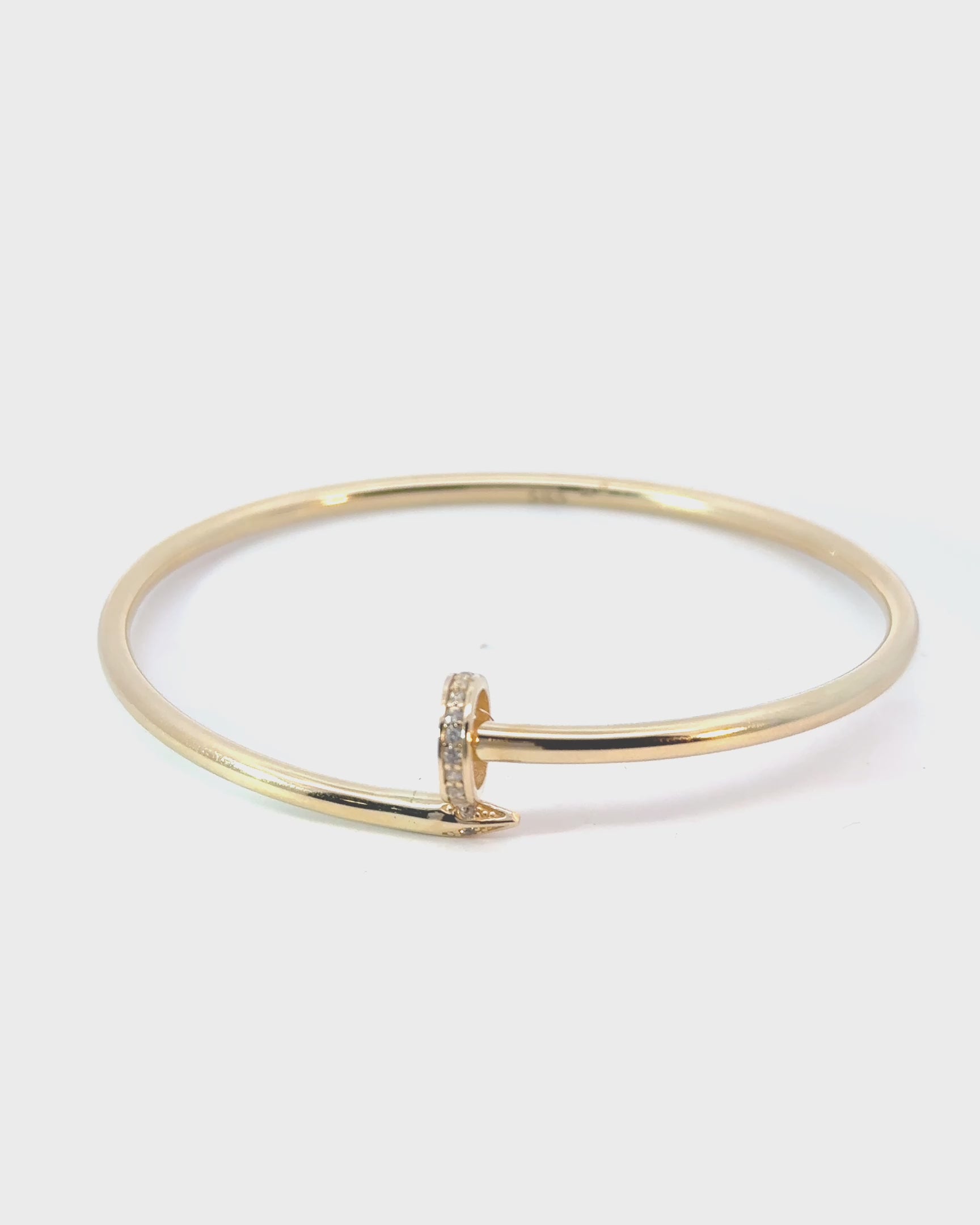 Pevný náramok Eternal Clou II, 14K zlato