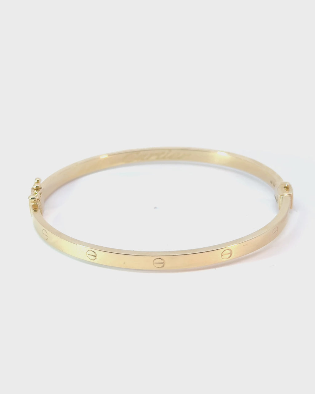 Pevný náramok Éternité Screw, 14K zlato