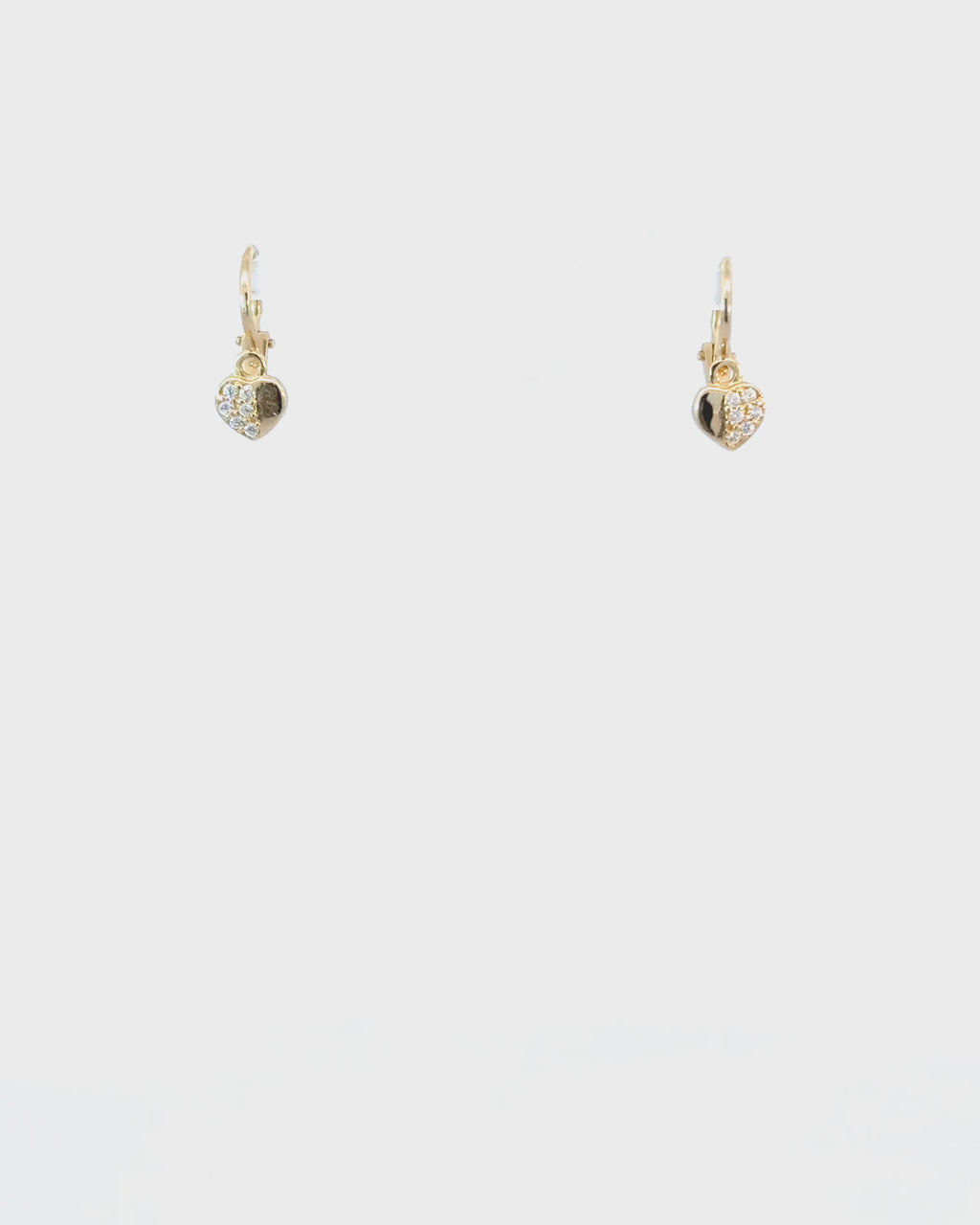 Náušnice Bella Cuore Mini, 14K zlato