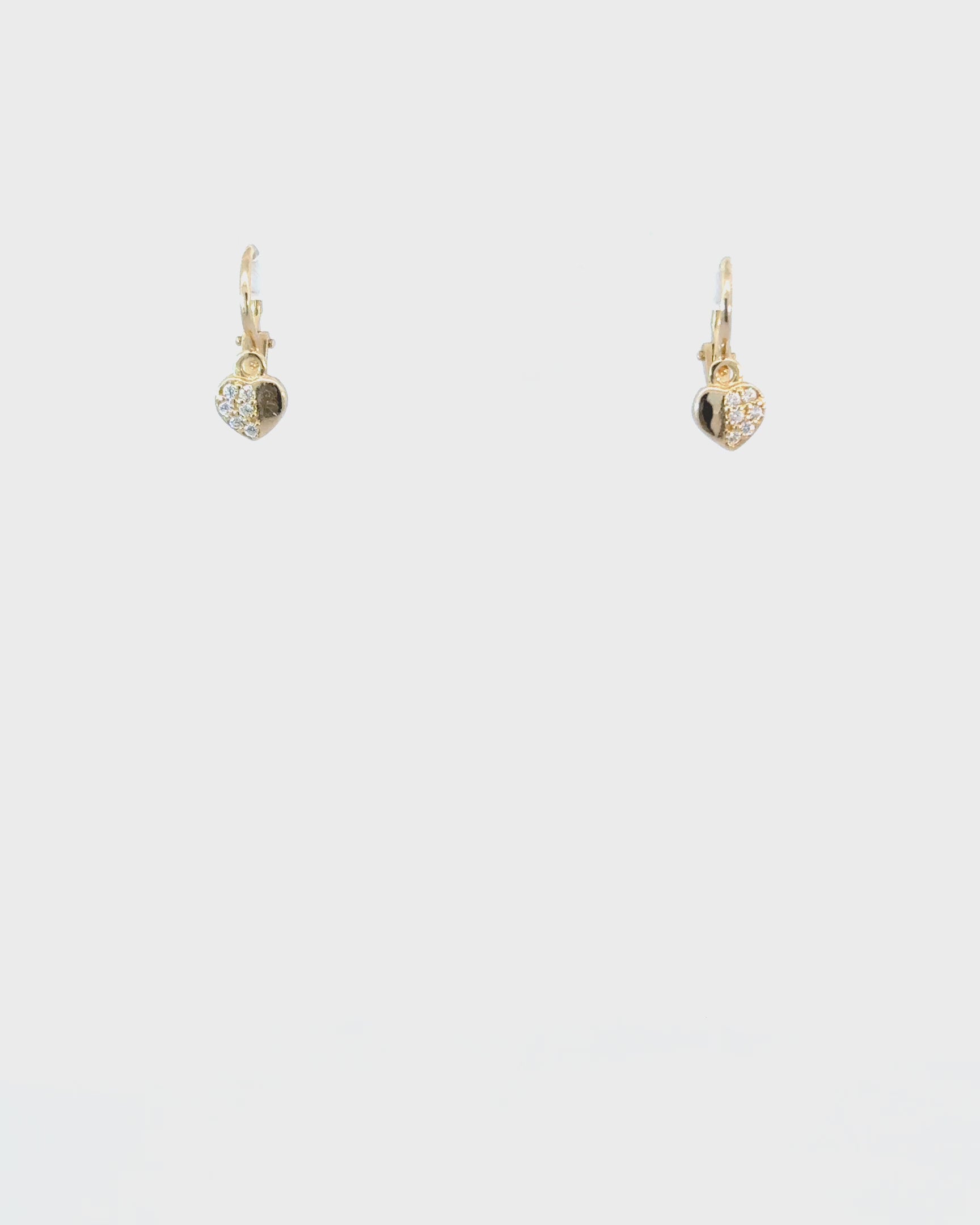 Náušnice Bella Cuore Mini, 14K zlato