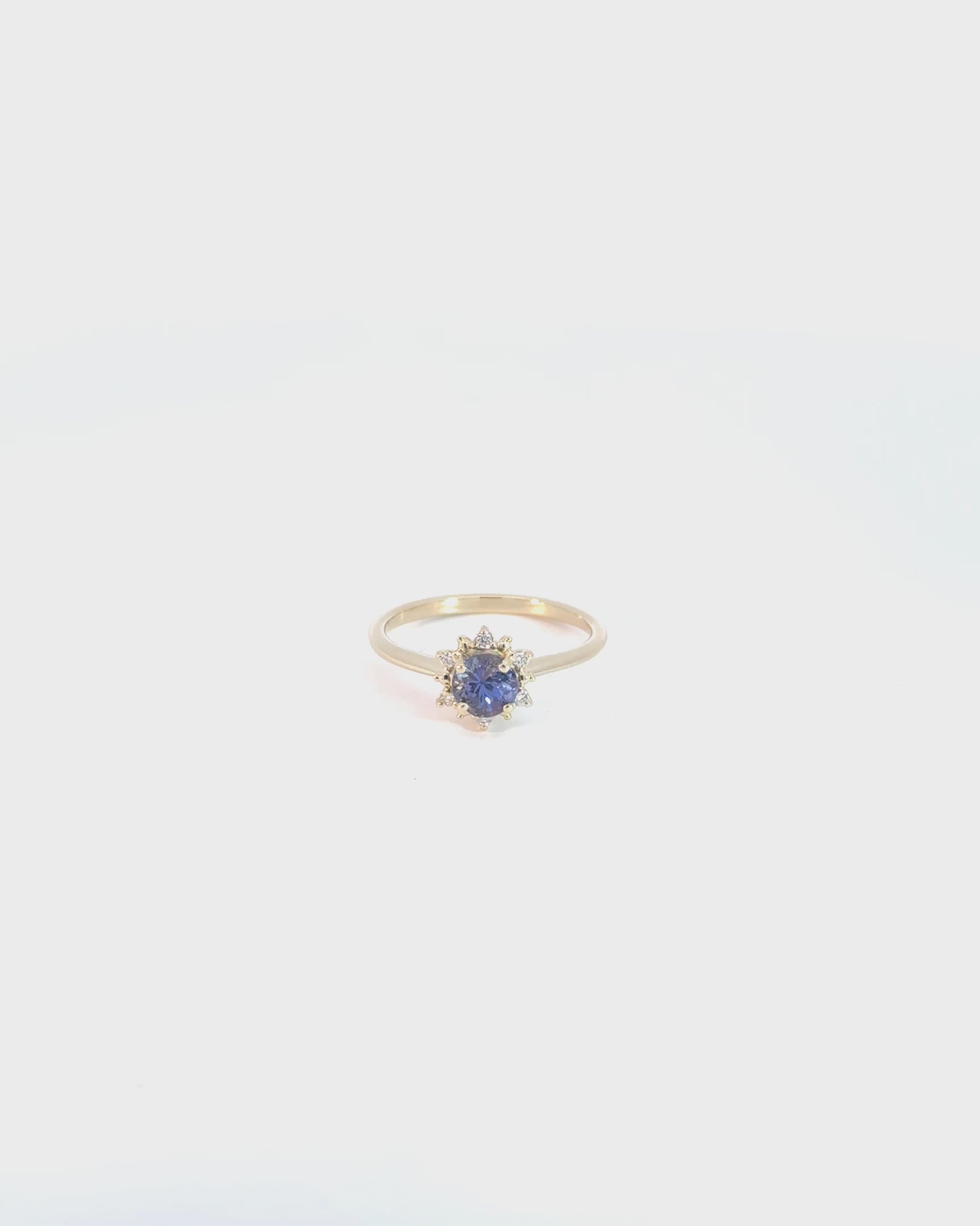 Prsteň Aurora Tanzanite Bloom , 14K zlato