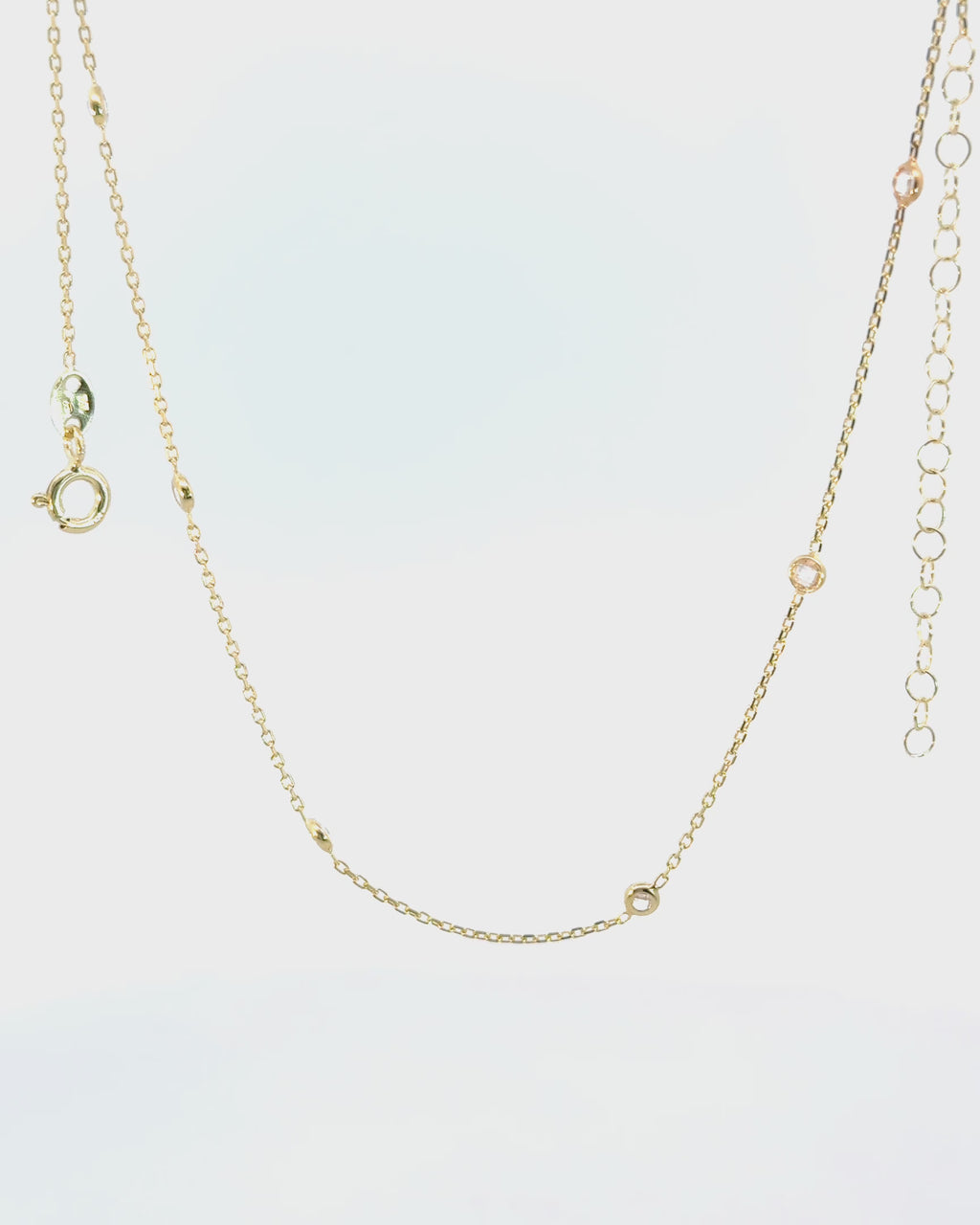 Náhrdelník Celestia Seven, 14K zlato