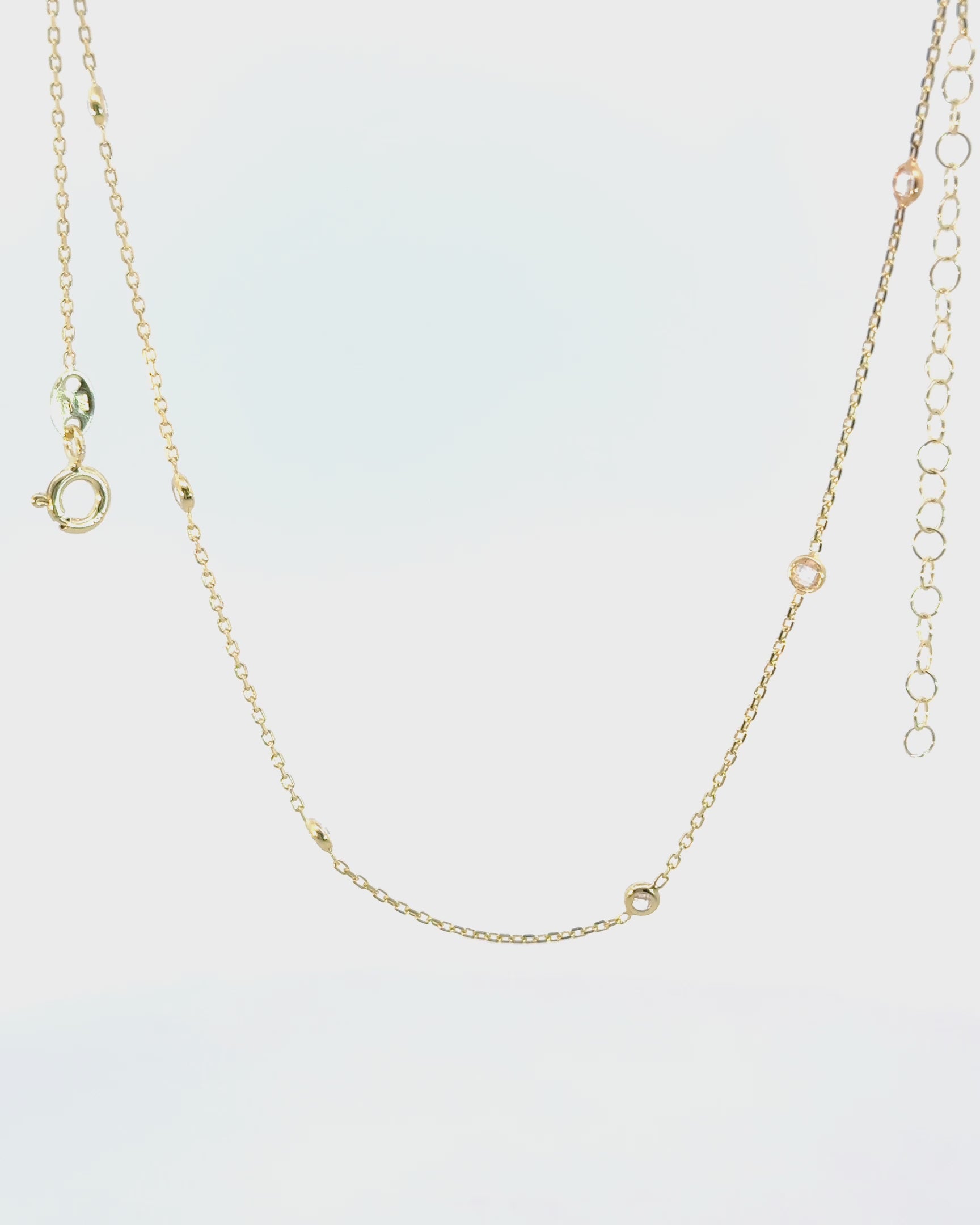 Náhrdelník Celestia Seven, 14K zlato