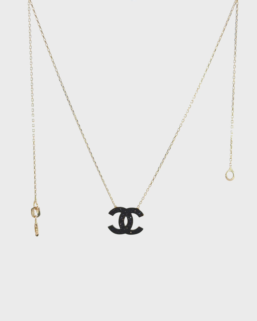 Náhrdelník Étoile C Medium Black, 14K zlato