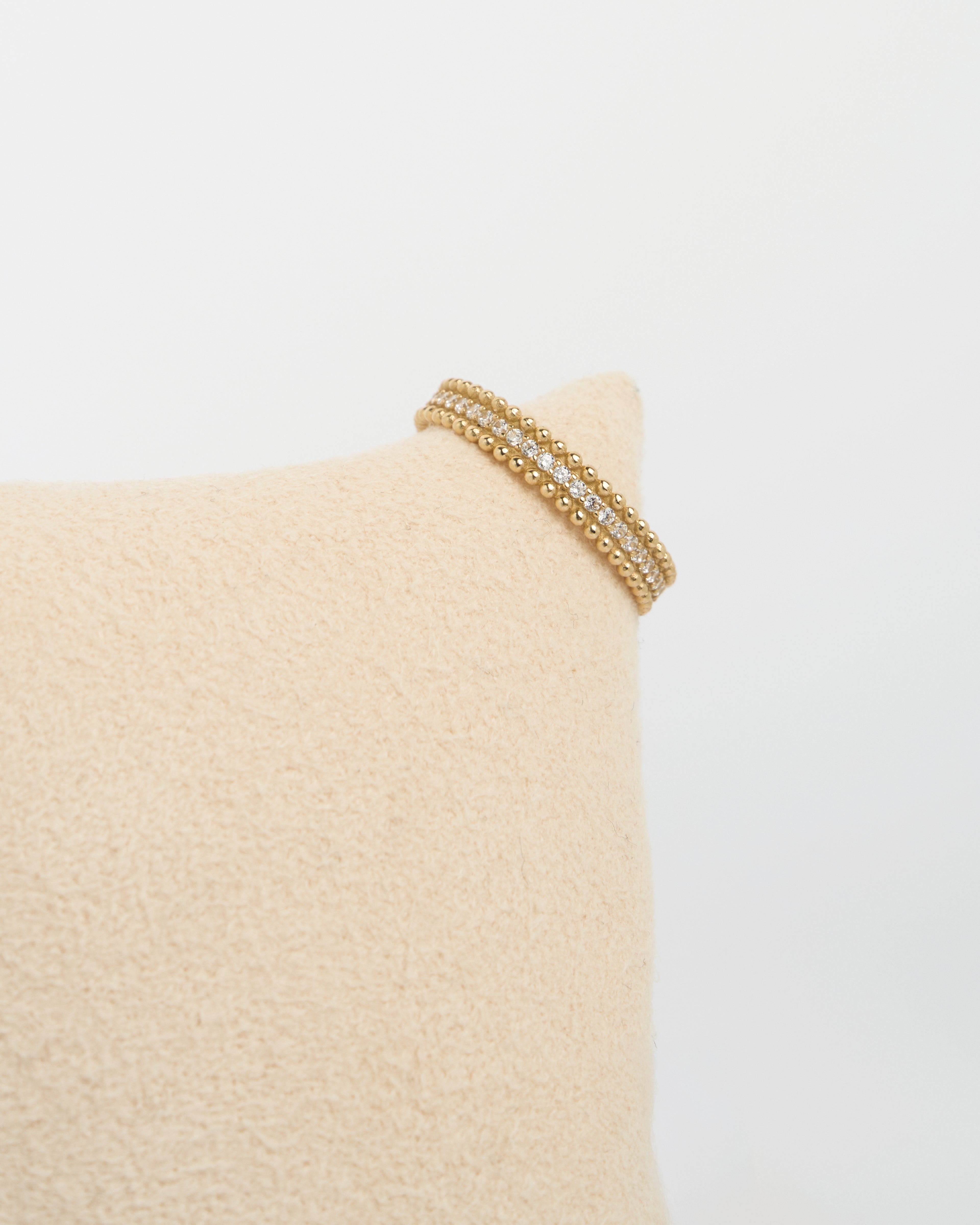 Prsteň Aurelia Beads, 14K zlato