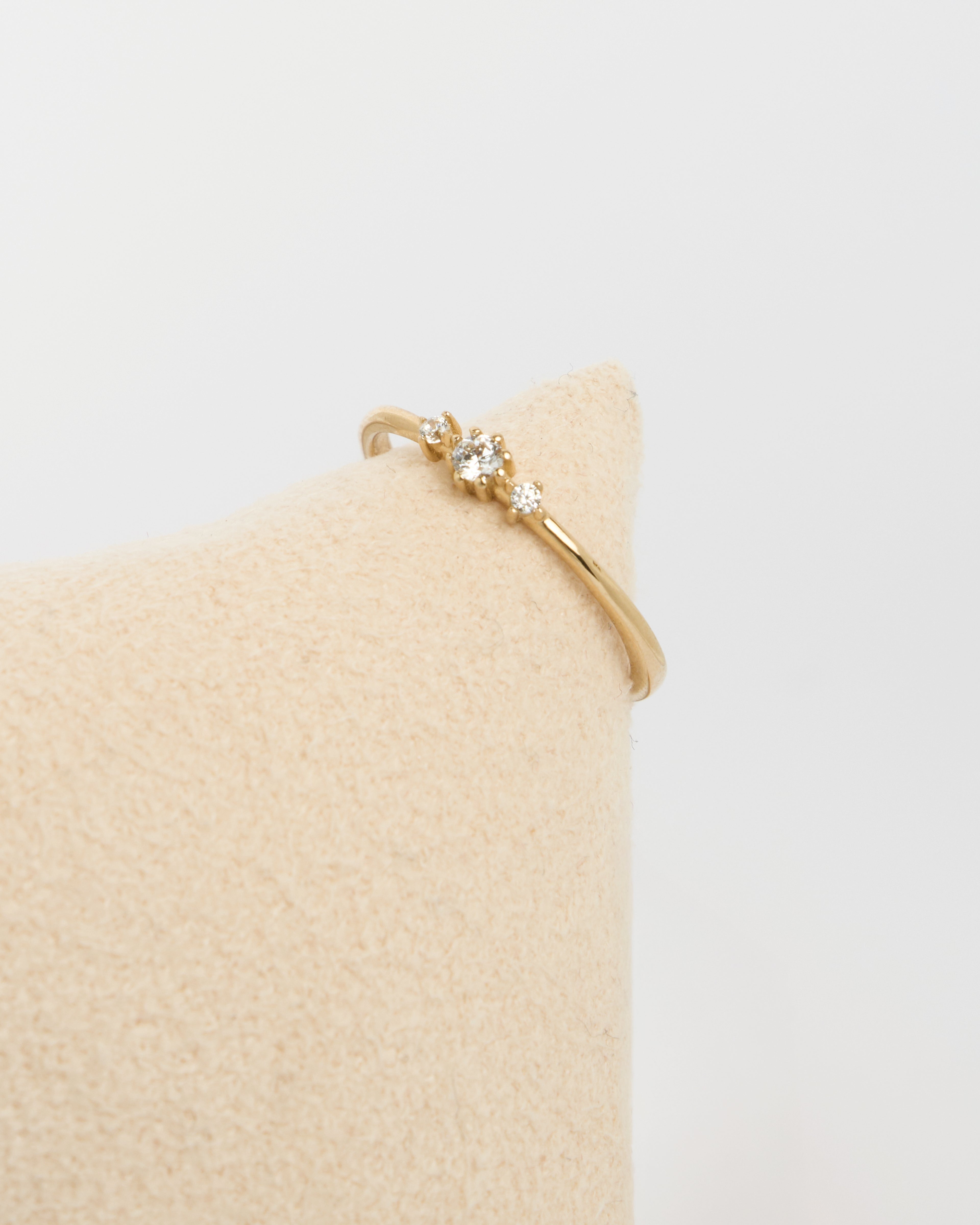 Prsteň Celeste so zirkónmi, 14K zlato