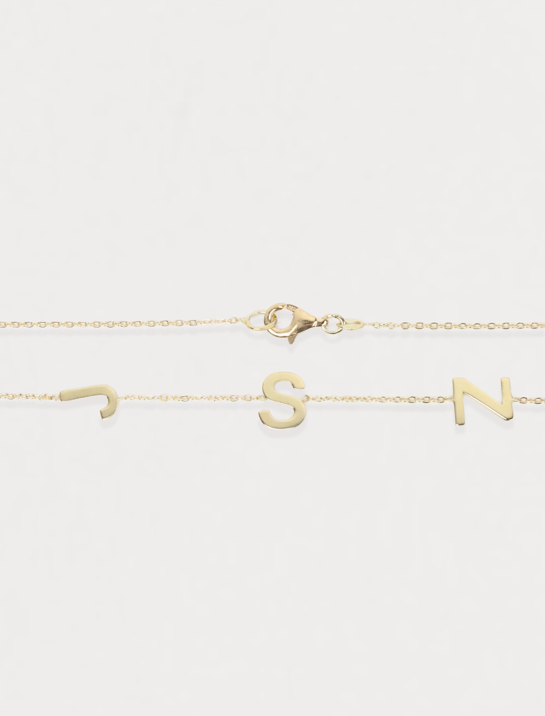 Atelier Multi-Initial Necklace – Signature Edition , 14K zlato