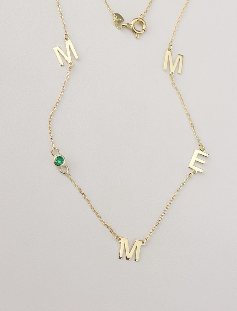 Atelier Multi-Initial Necklace – Signature Edition , 14K zlato