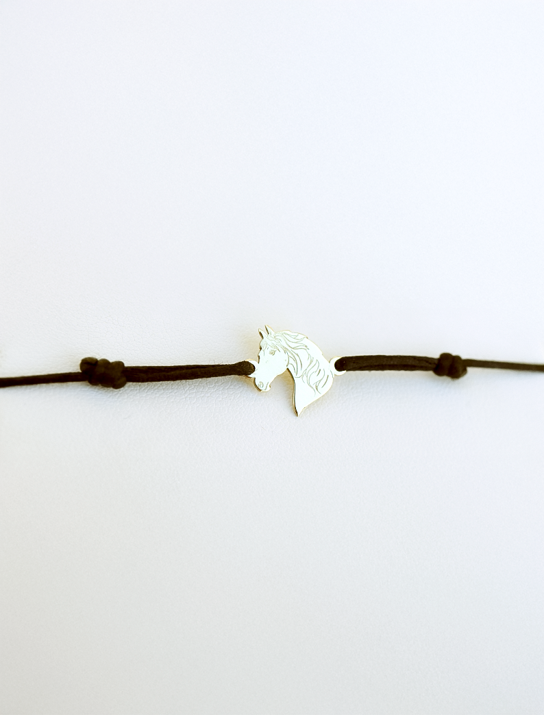 Atelier Custom Horse Bracelet, 14K zlato
