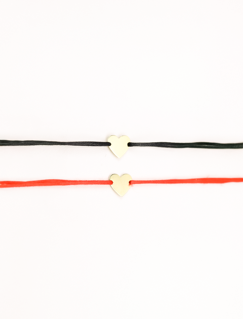 Atelier Heart Bracelet, 14K zlato (1 cm)